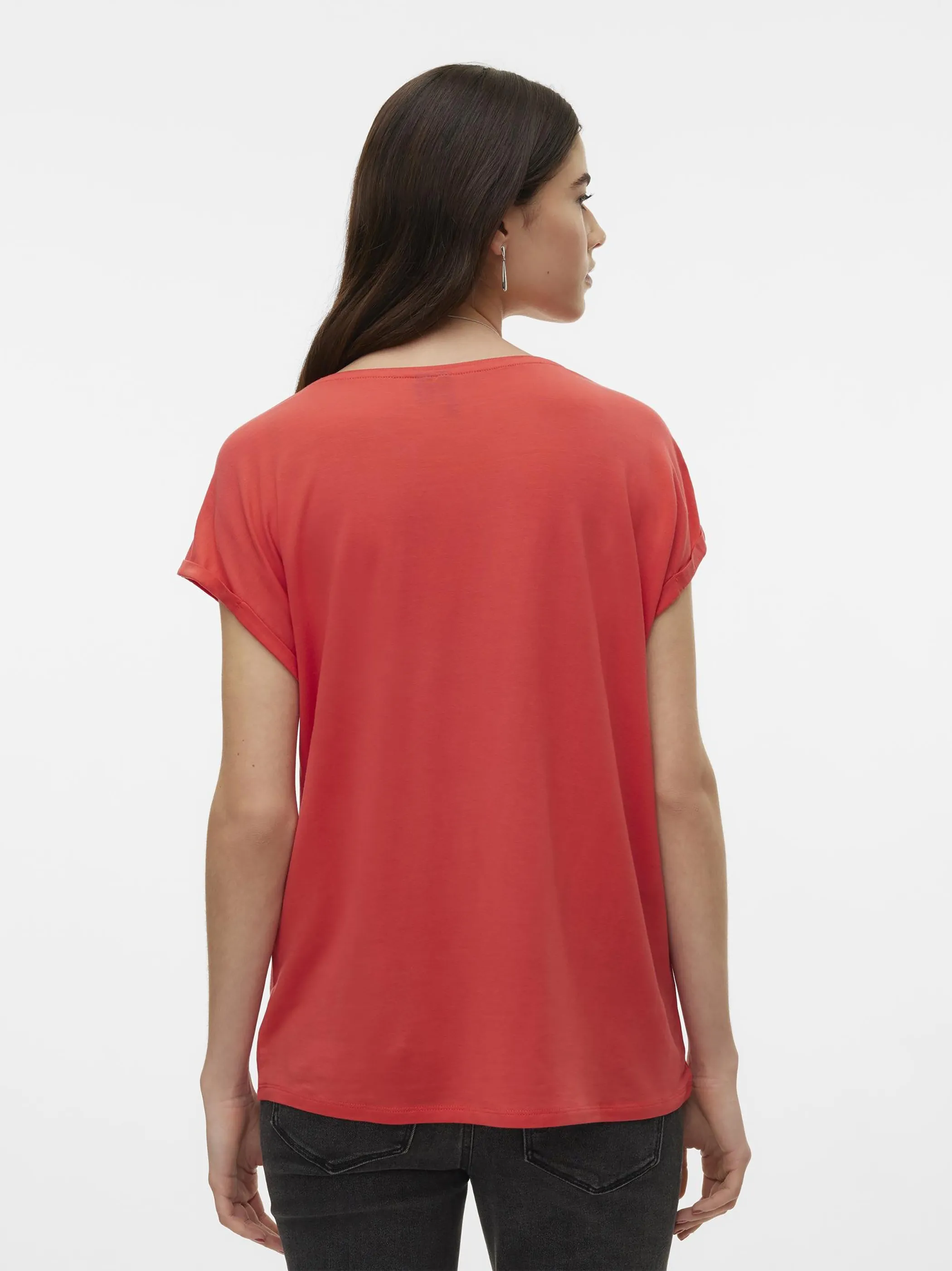 Vero Moda 10284468 VMAVA PLAIN SS TOP GA Rot 873829 175644 2 Vero Moda 10284468 VMAVA PLAIN SS TOP GA Rot 873829 175644 2