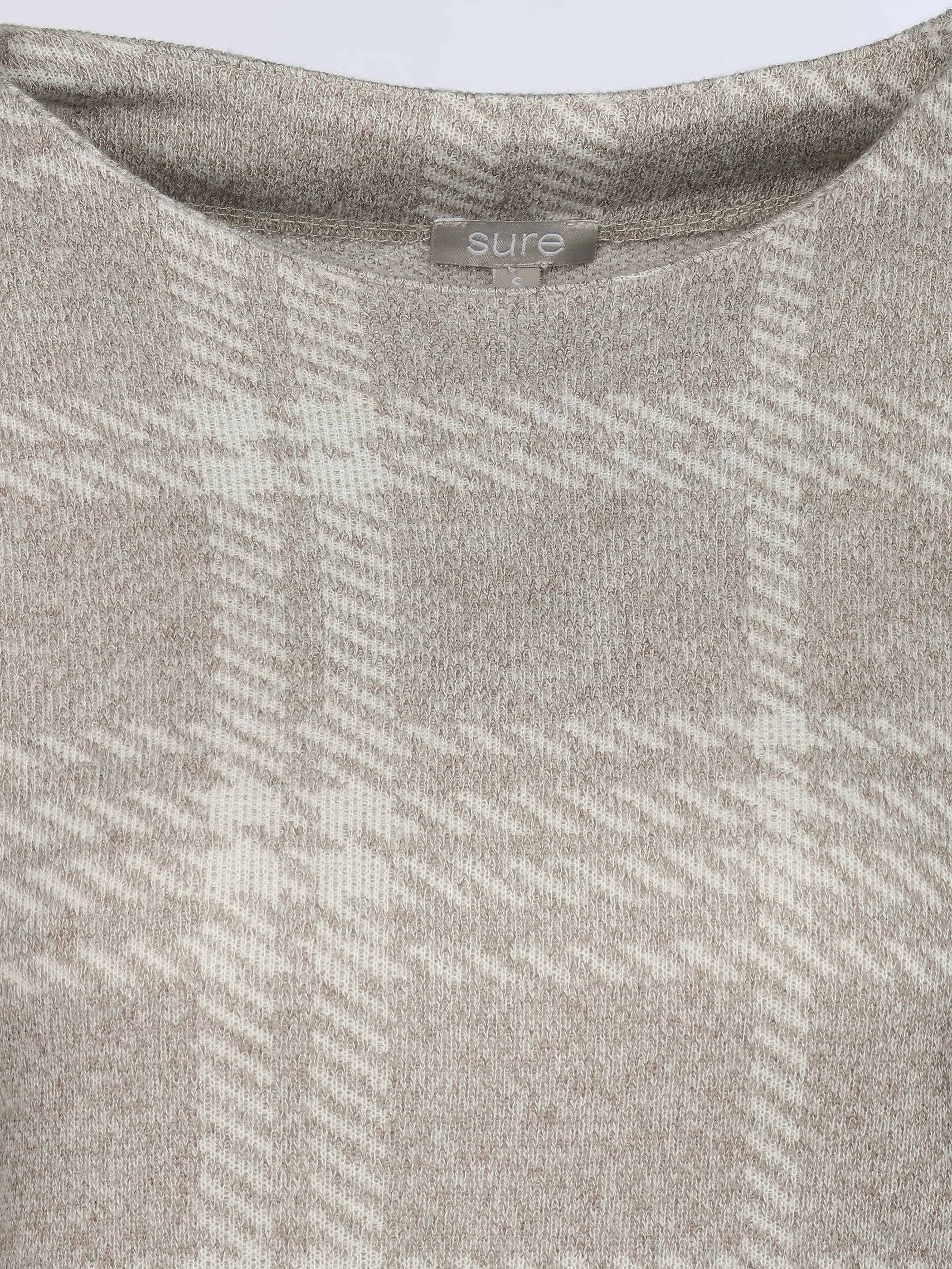 Sure Da-Jacquard Sweatshirt Beige 932951 KARO 3