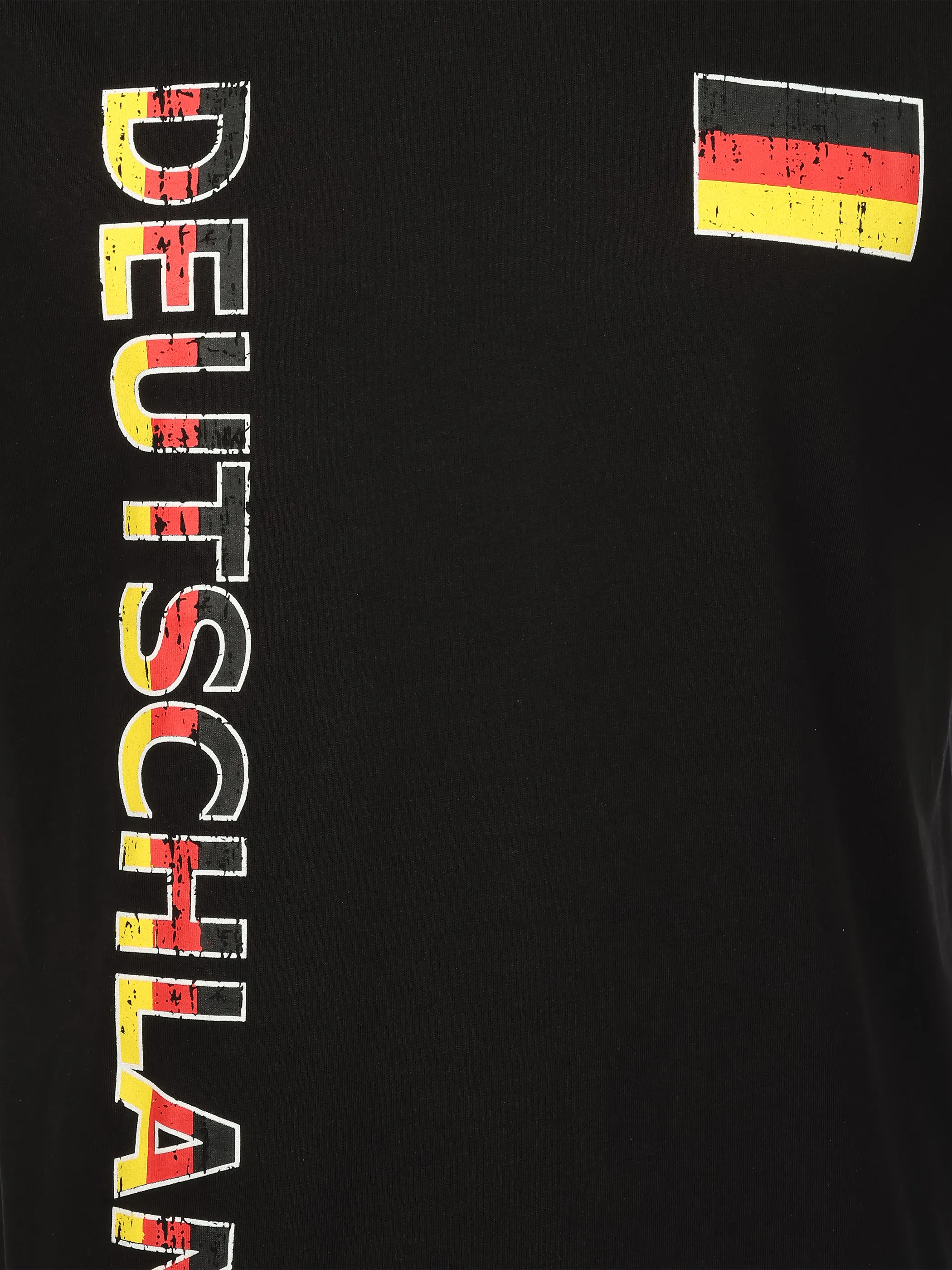 Grinario Sports Unisex Fan-T-Shirt, Germany, schwarz Schwarz 927476 BLACK GER 3