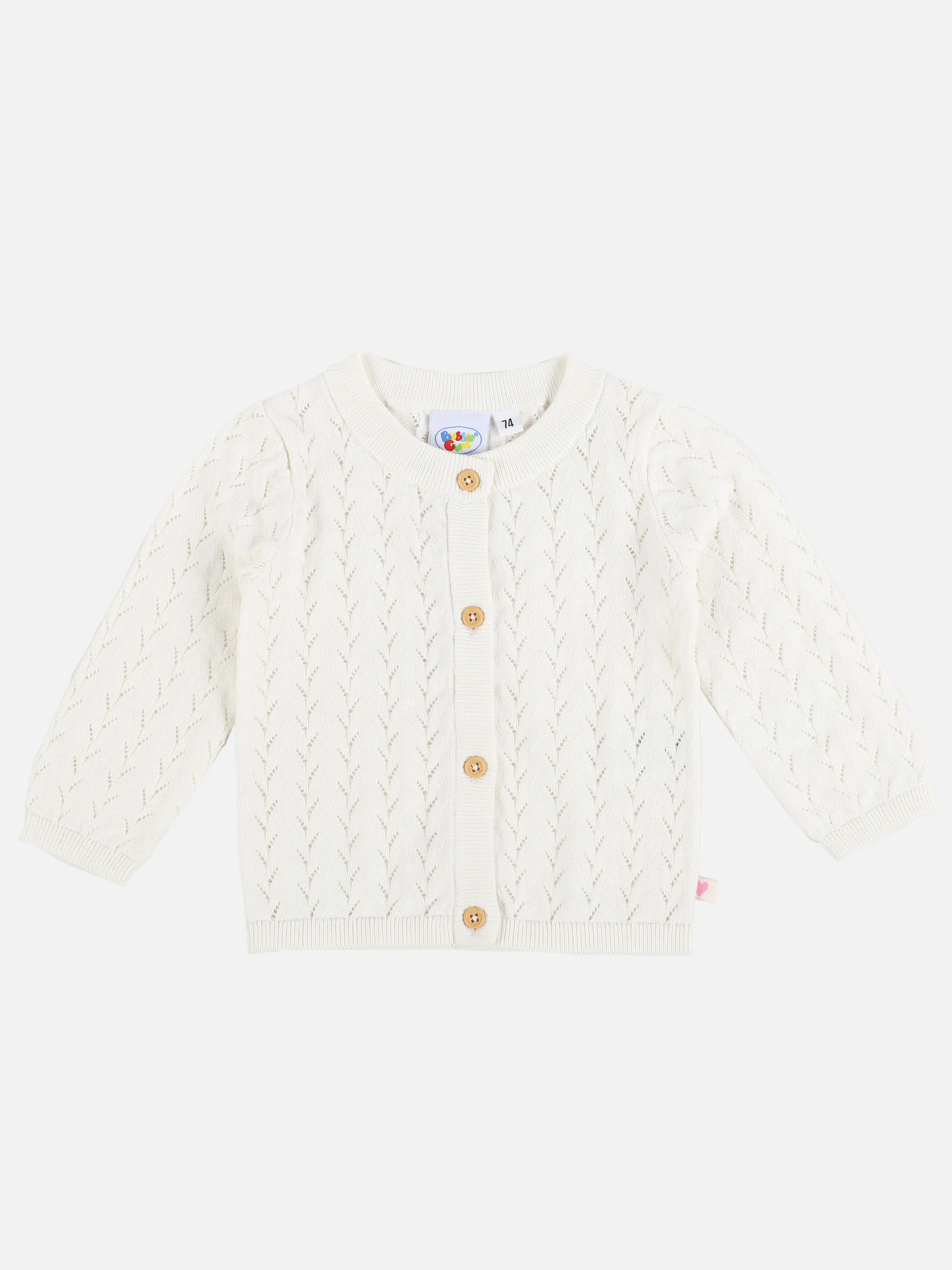 Bubble Gum BM Cardigan mit Lochstrick in weiß Weiß 890750 WEIß 1 Bubble Gum BM Cardigan mit Lochstrick in weiß Weiß 890750 WEIß 1