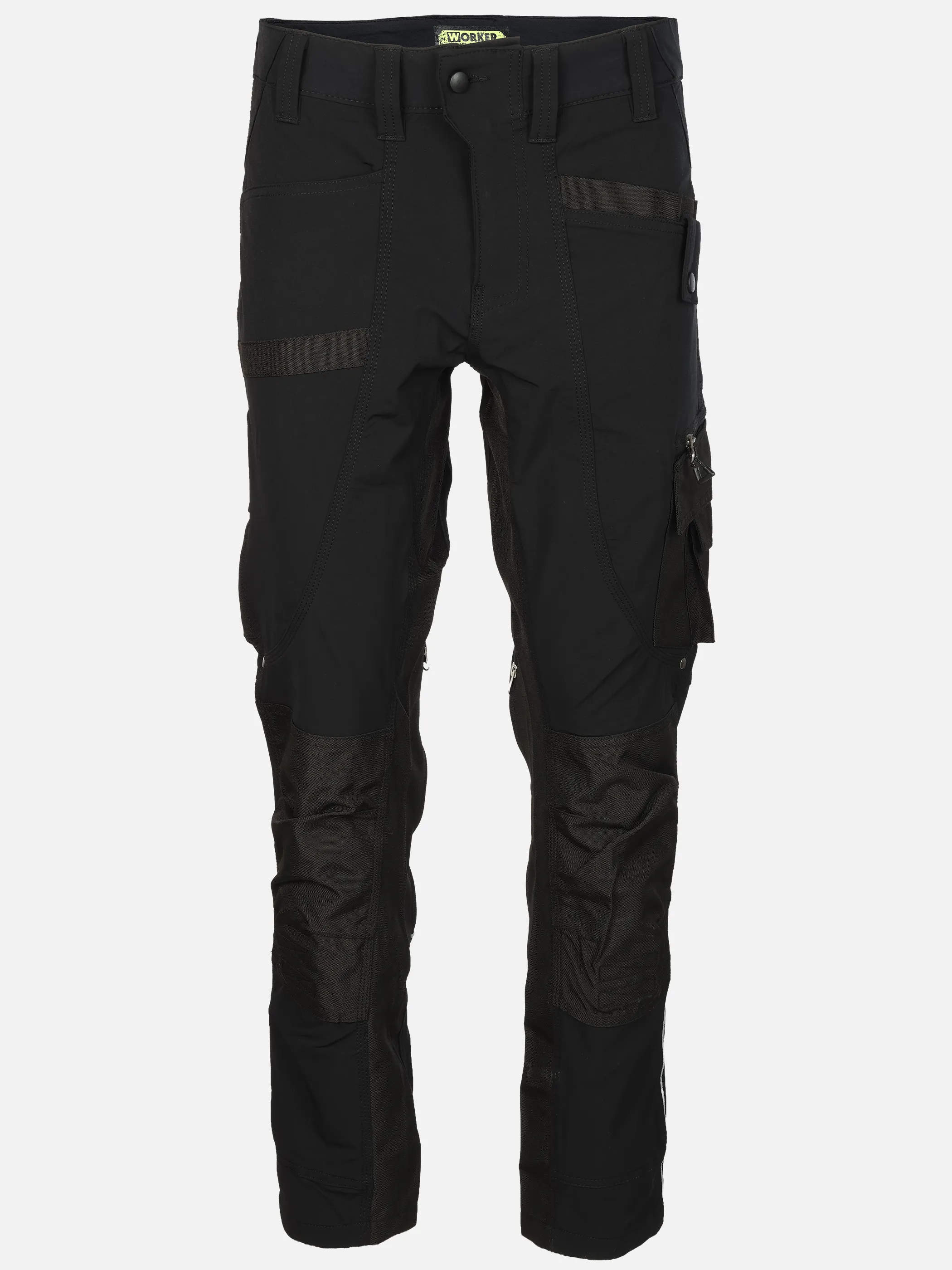 Worker He. Arbeitshose 4-Wege Stretch Schwarz 903708 BLACK 1