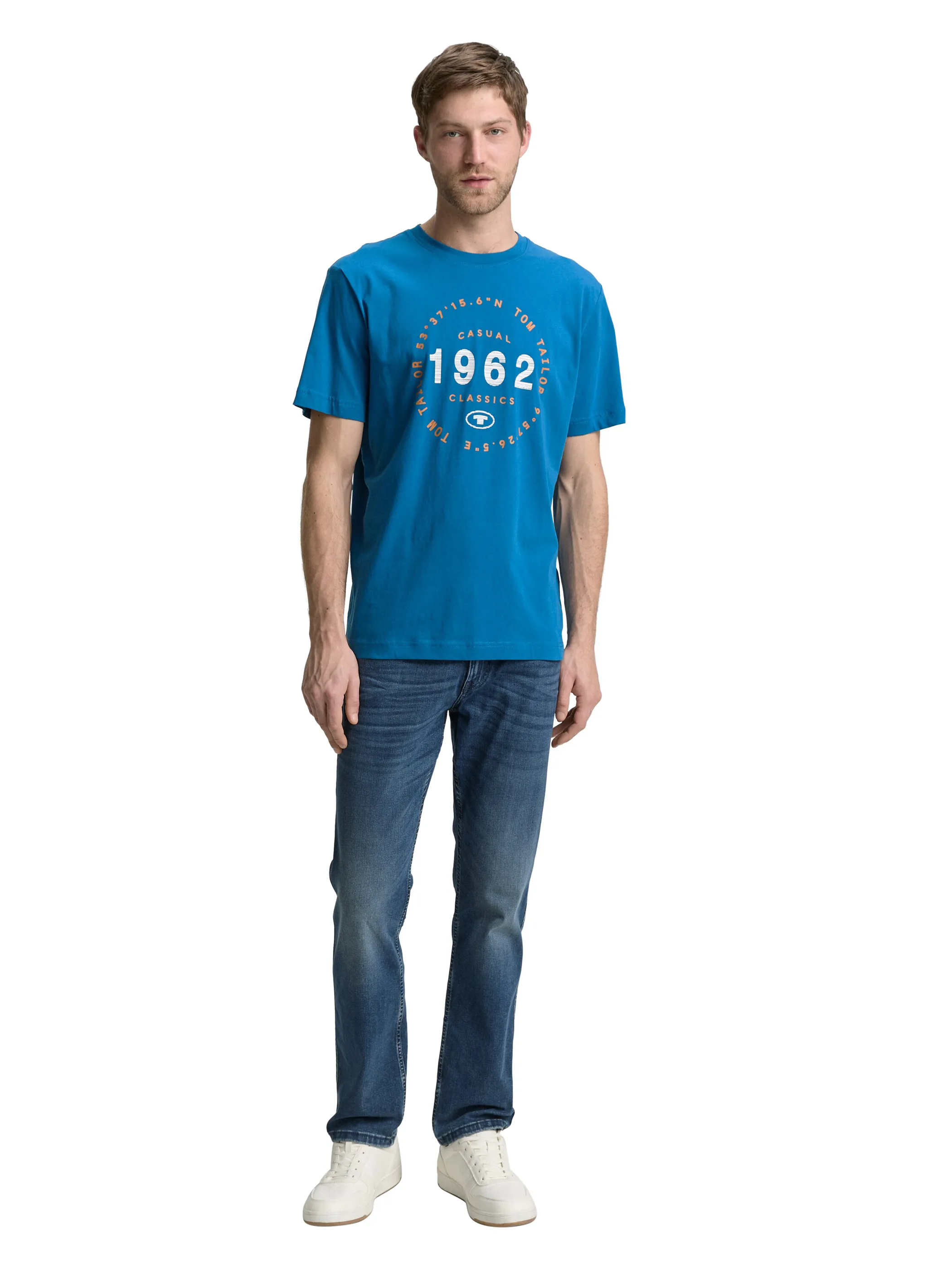 Tom Tailor 1046793 t-shirt with print Türkis 910586 28857 4