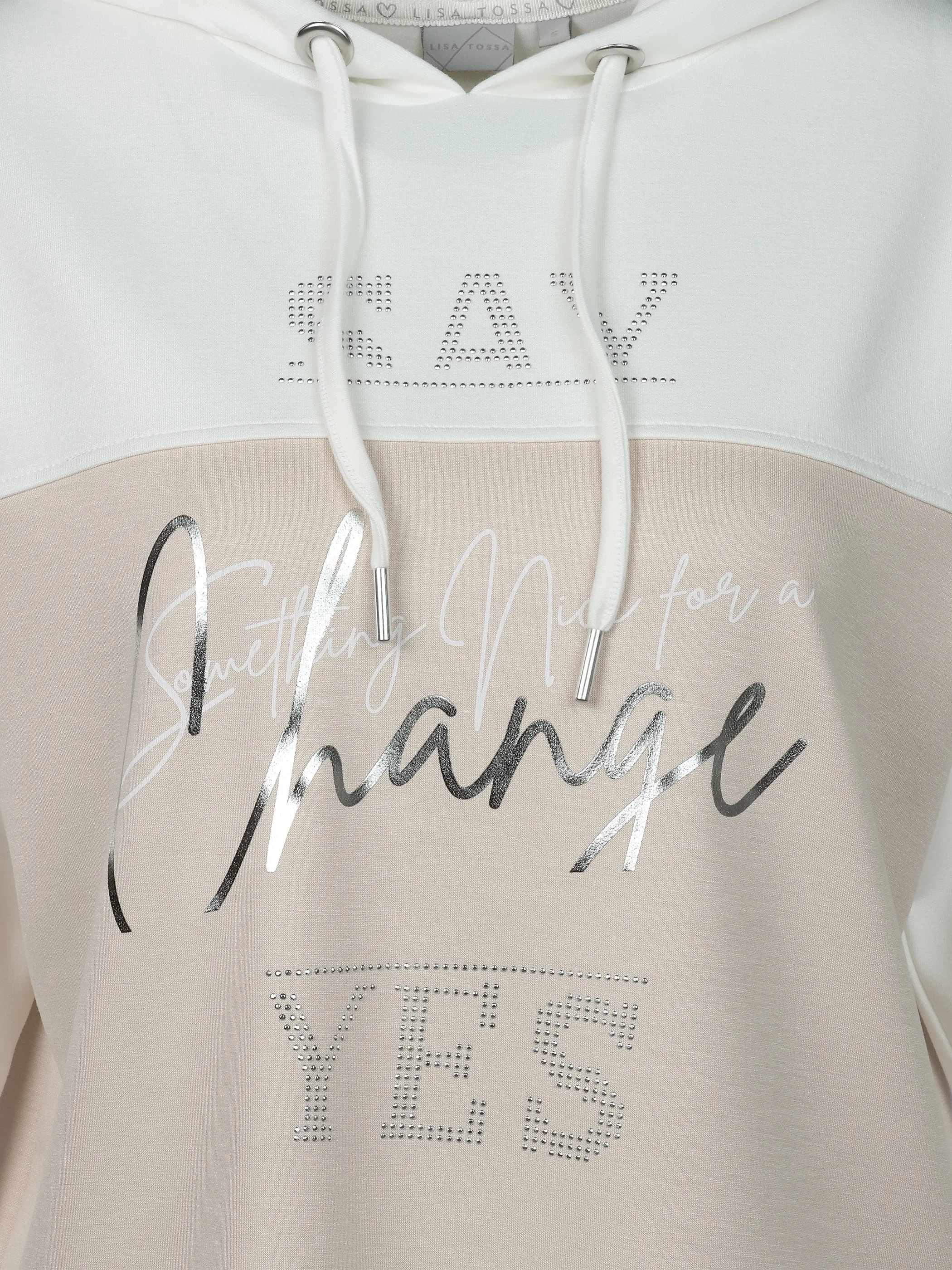 Lisa Tossa Da-Sweatshirt m. Print Beige 925981 FRENCH 3