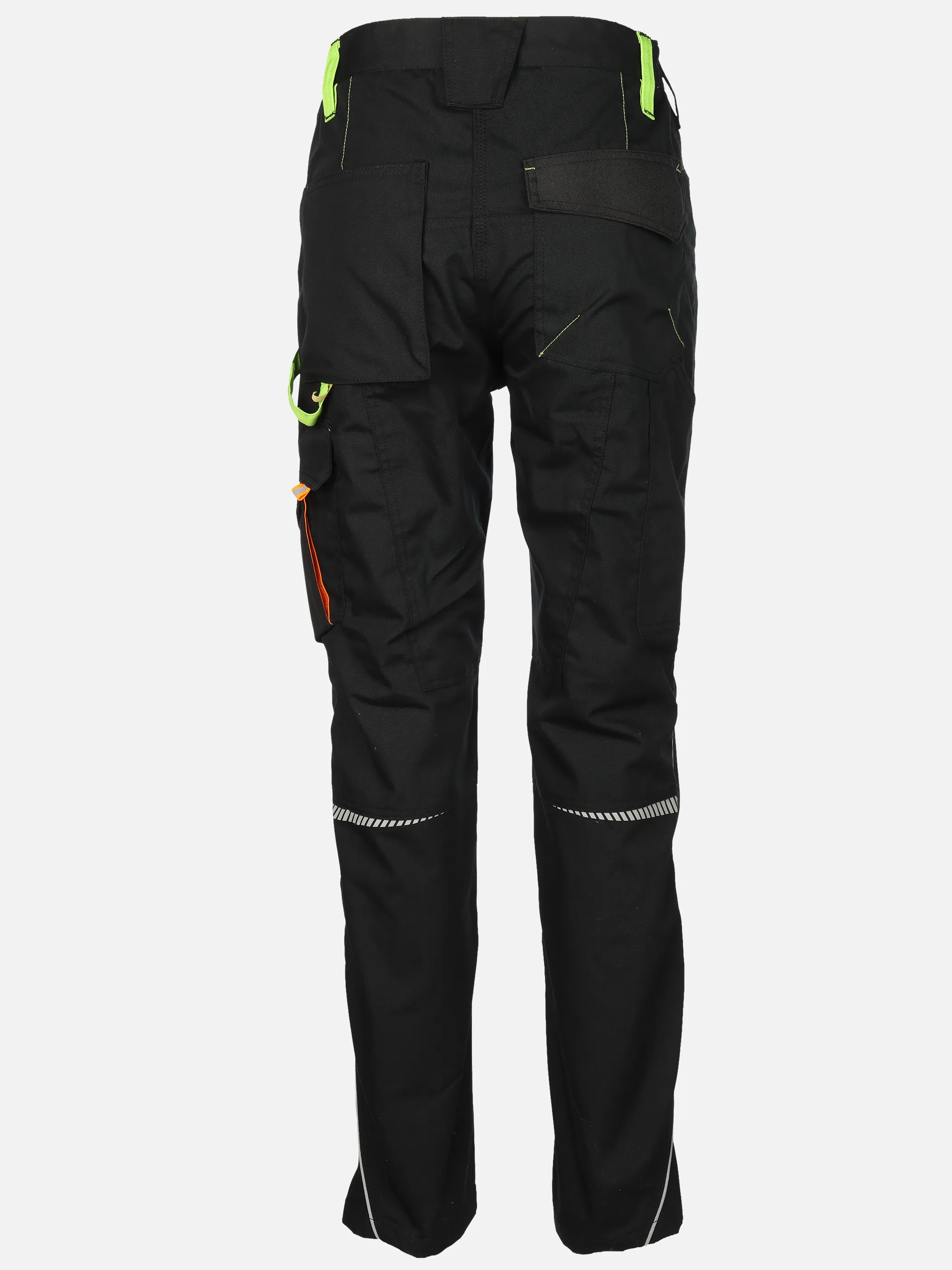 Worker Da. Rundbund Arbeitshose Schwarz 925965 BLACK/LIME 2