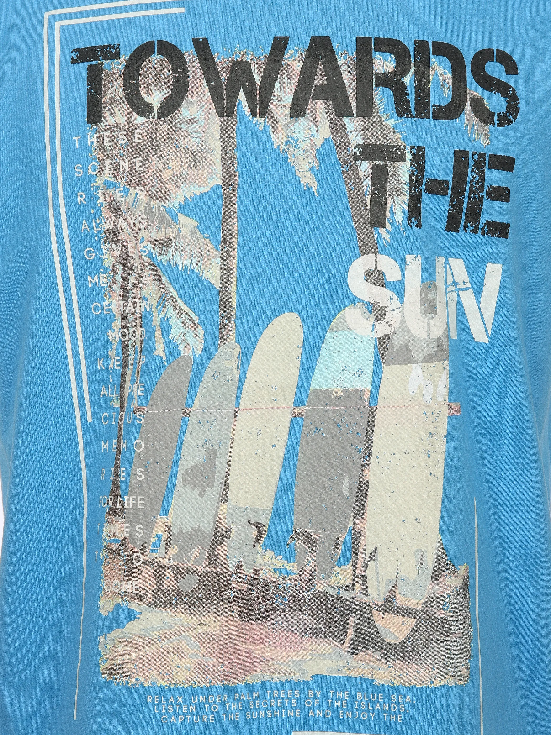 Jim Spencer He. T-Shirt 1/2 Arm print Blau 910900 OCEAN 3