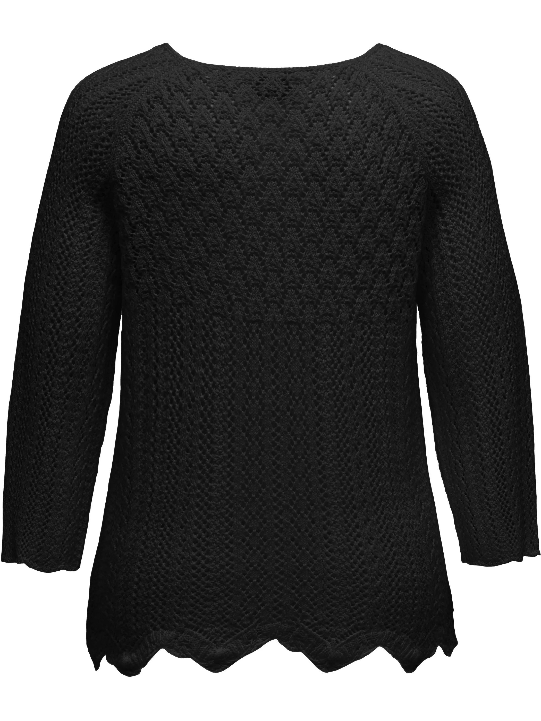 Schwarzer Pullover Only Perlen Pullover Only Carmakoma CARNOLA