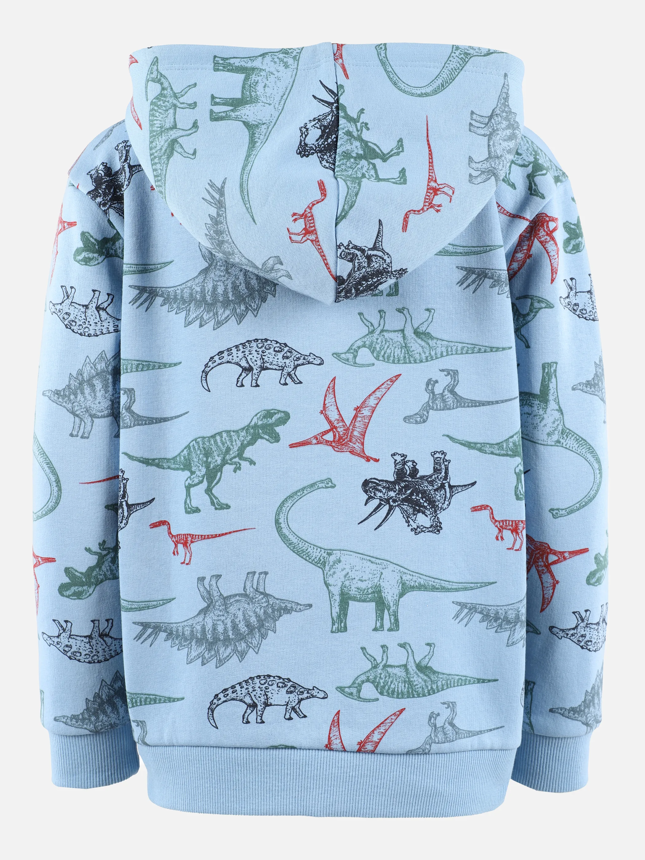Stop + Go KJ Zip-Hoodie in blau mit AOP Dino Blau 881556 BLAU 2 Stop + Go KJ Zip-Hoodie in blau mit AOP Dino Blau 881556 BLAU 2