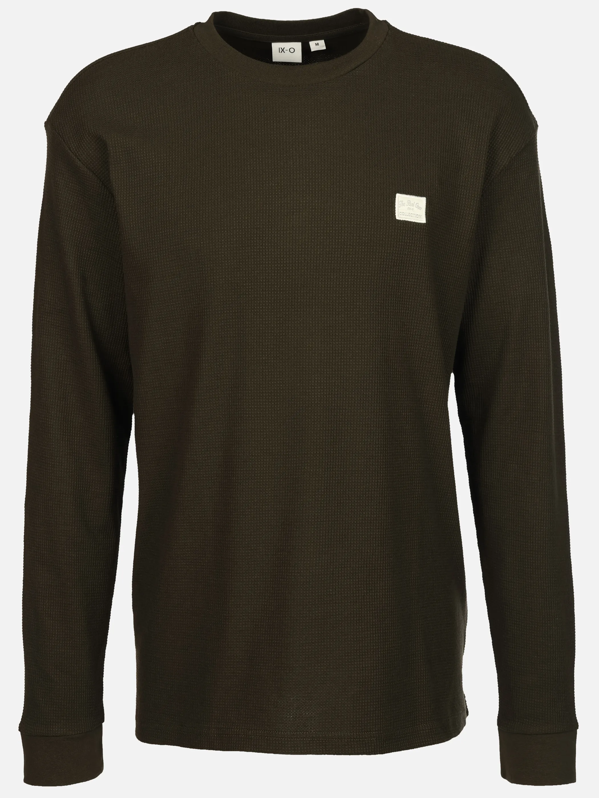 IX-O YF He-T-Shirt, longsleeve Grün 930466 OLIVE 1