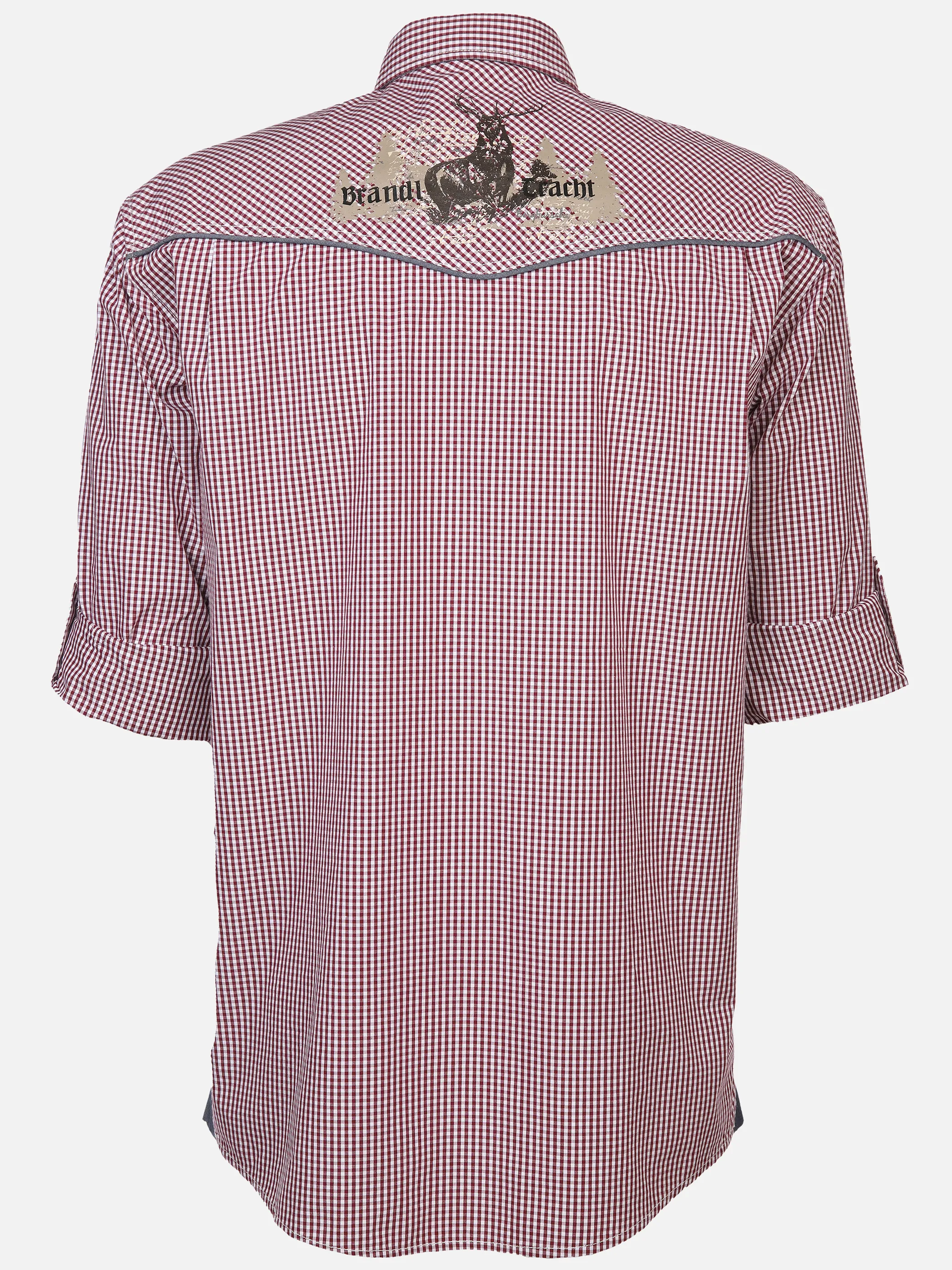 Brandl Tracht He. Trachtenhemd 1/1 Arm Rot 898593 DARK RED 2 Brandl Tracht He. Trachtenhemd 1/1 Arm Rot 898593 DARK RED 2