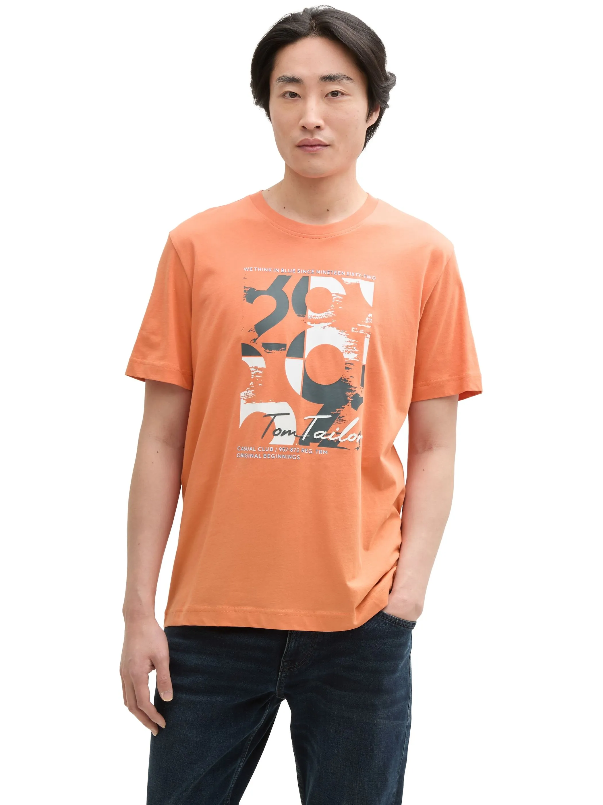 Tom Tailor 1046714 printed t-shirt Orange 910665 37755 4