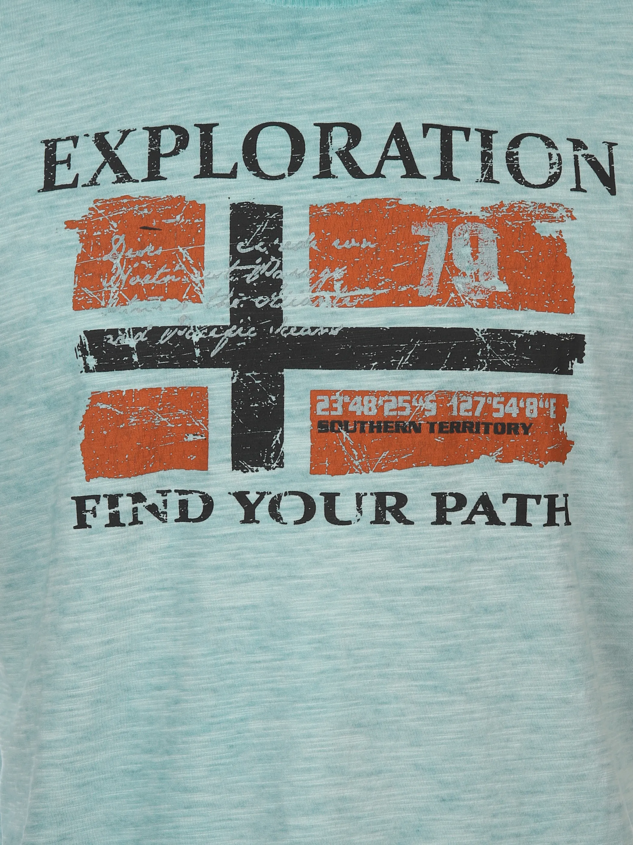 Southern Territory He. T-Shirt 1/2 Arm Logo Blau 893166 AQUA 3