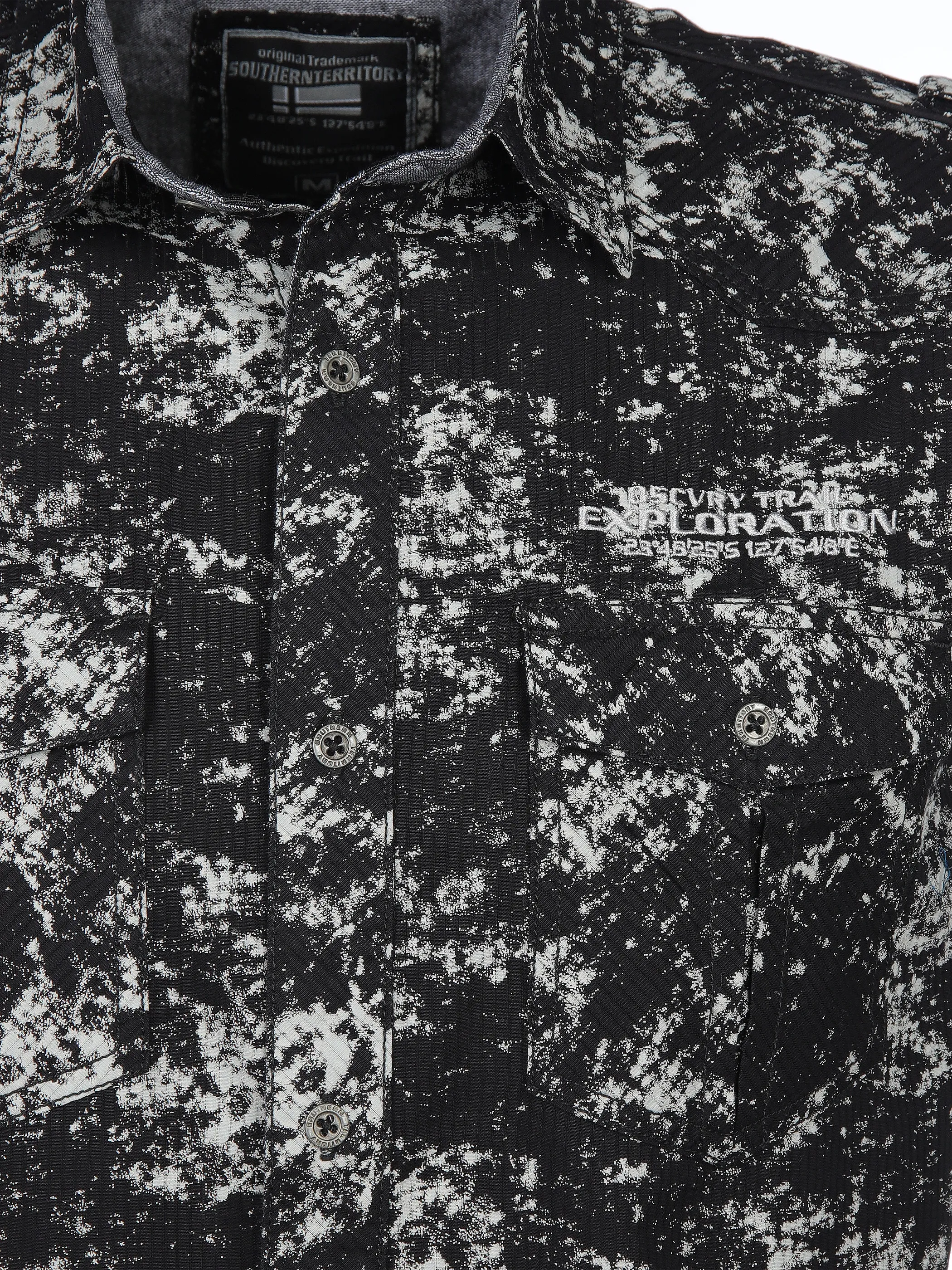 Southern Territory He. Freizeithemd 1/2 Arm oilwash Schwarz 906577 BLACK 3 Southern Territory He. Freizeithemd 1/2 Arm oilwash Schwarz 906577 BLACK 3