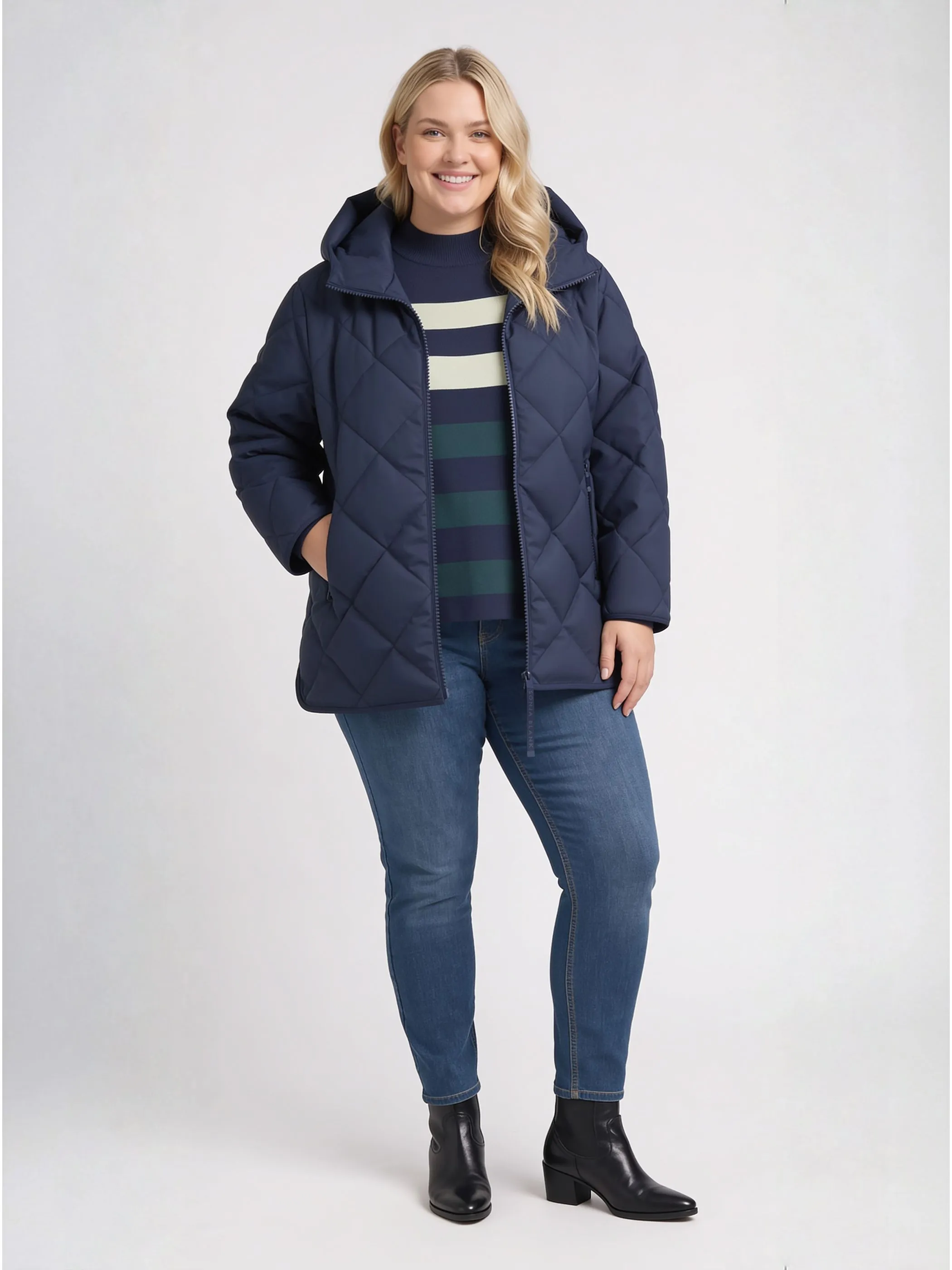 Sonja Blank Da-gr.Gr. Pullover m. Streifen Bunt 930011 STRIPED 3