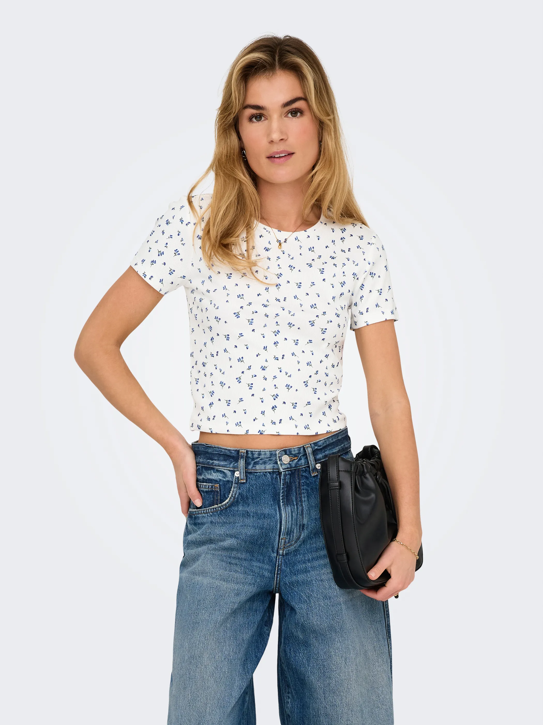 Only 15347986 ONLFENJA S/S AOP TOP Weiß 926780 177922001 1