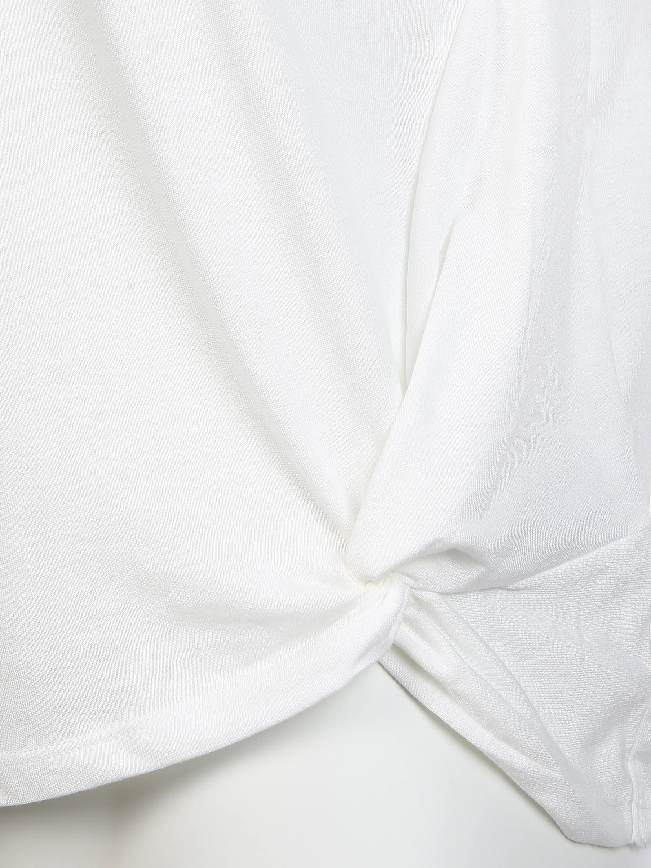 Tom Tailor 1025267 T-shirt with drape Weiß 850252 10315 3