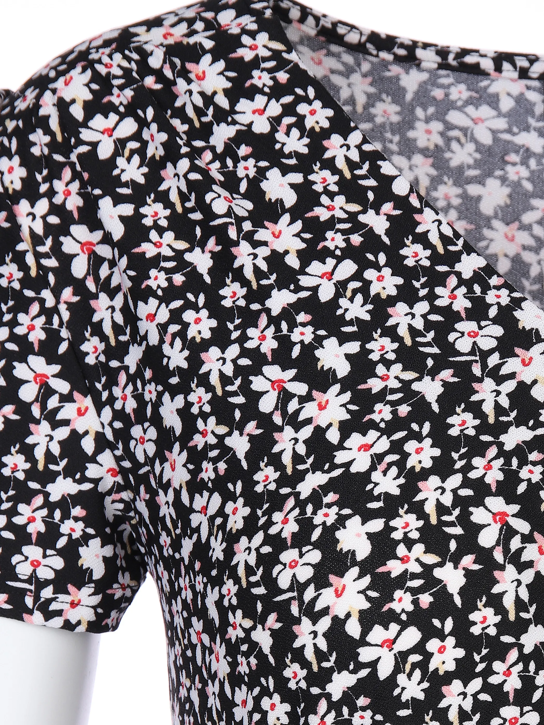 Sure Da-Shirtkleid m. Alloverprint Schwarz 864723 SCHWARZ 3