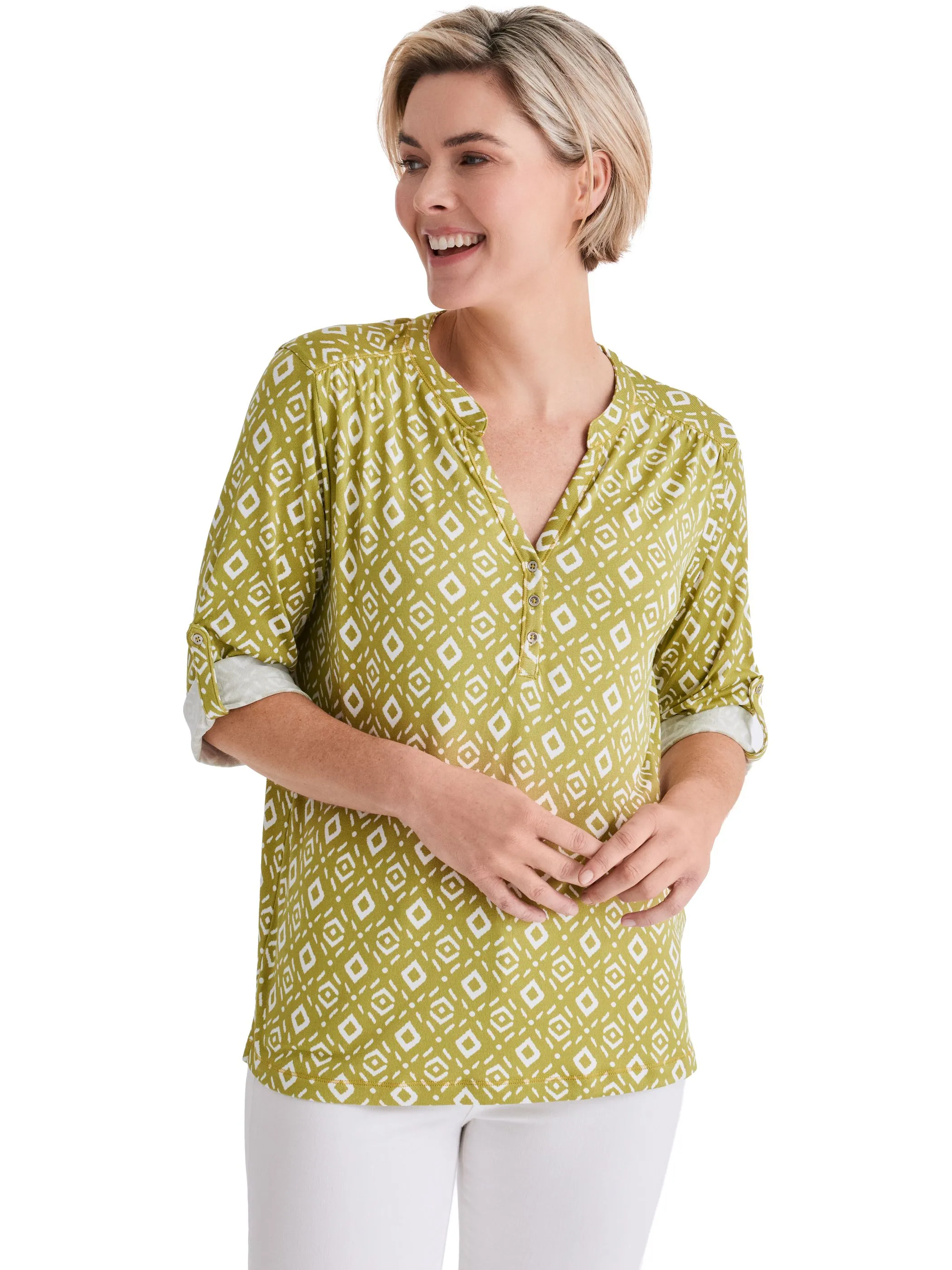 Stooker DOB 25560310009128 Da. T-Shirts / Grün 928315 9128 1
