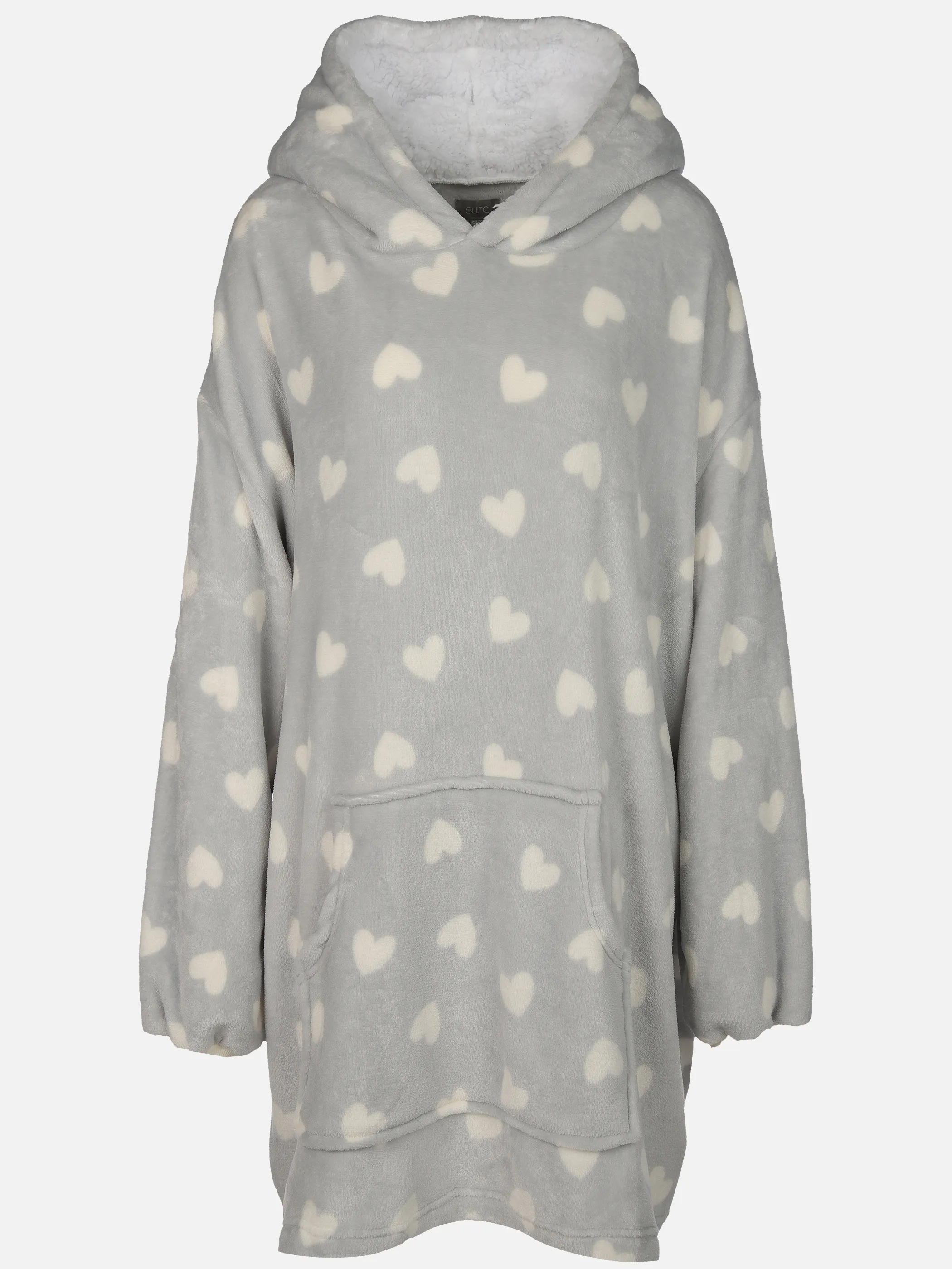 Sure Da. Kuschelfleece Hoodies Weiß 916188 HERZ 1