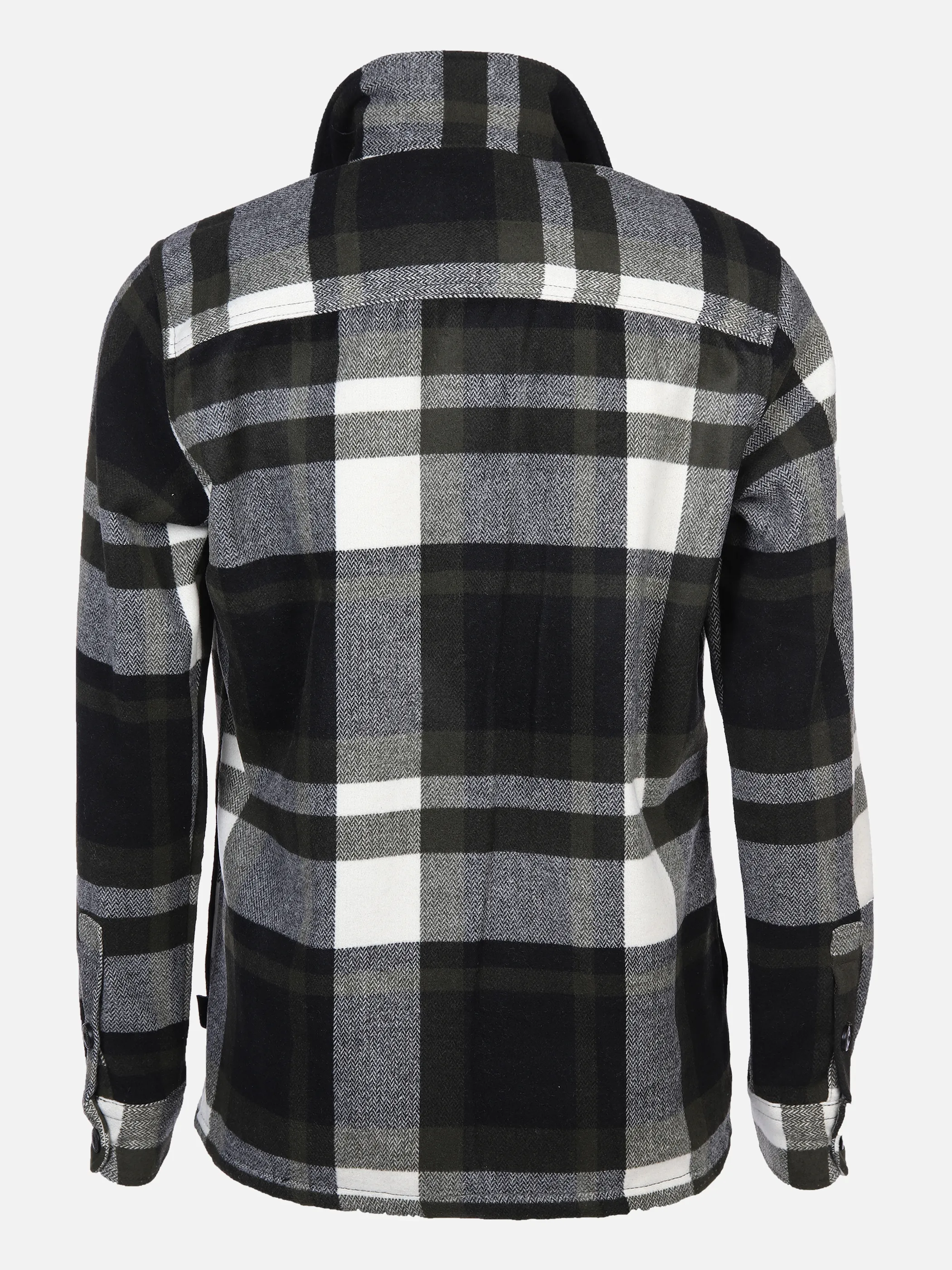 Jim Spencer He. Overshirt Wolloptik Schwarz 867878 BLACK/GREY 2 Jim Spencer He. Overshirt Wolloptik Schwarz 867878 BLACK/GREY 2