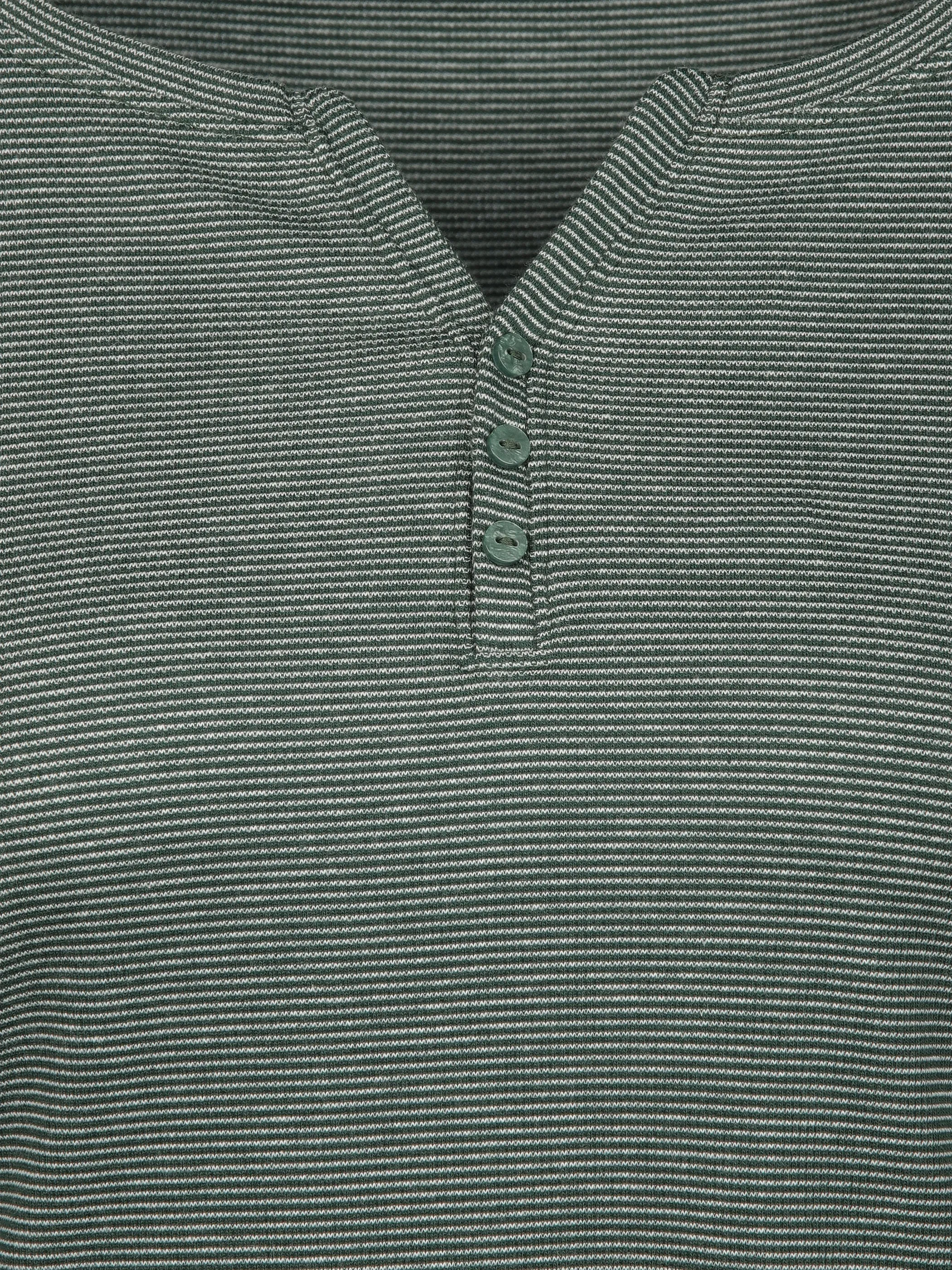 Tom Tailor 1024036 NOS henley shirt stripe Grün 845056 39470 3