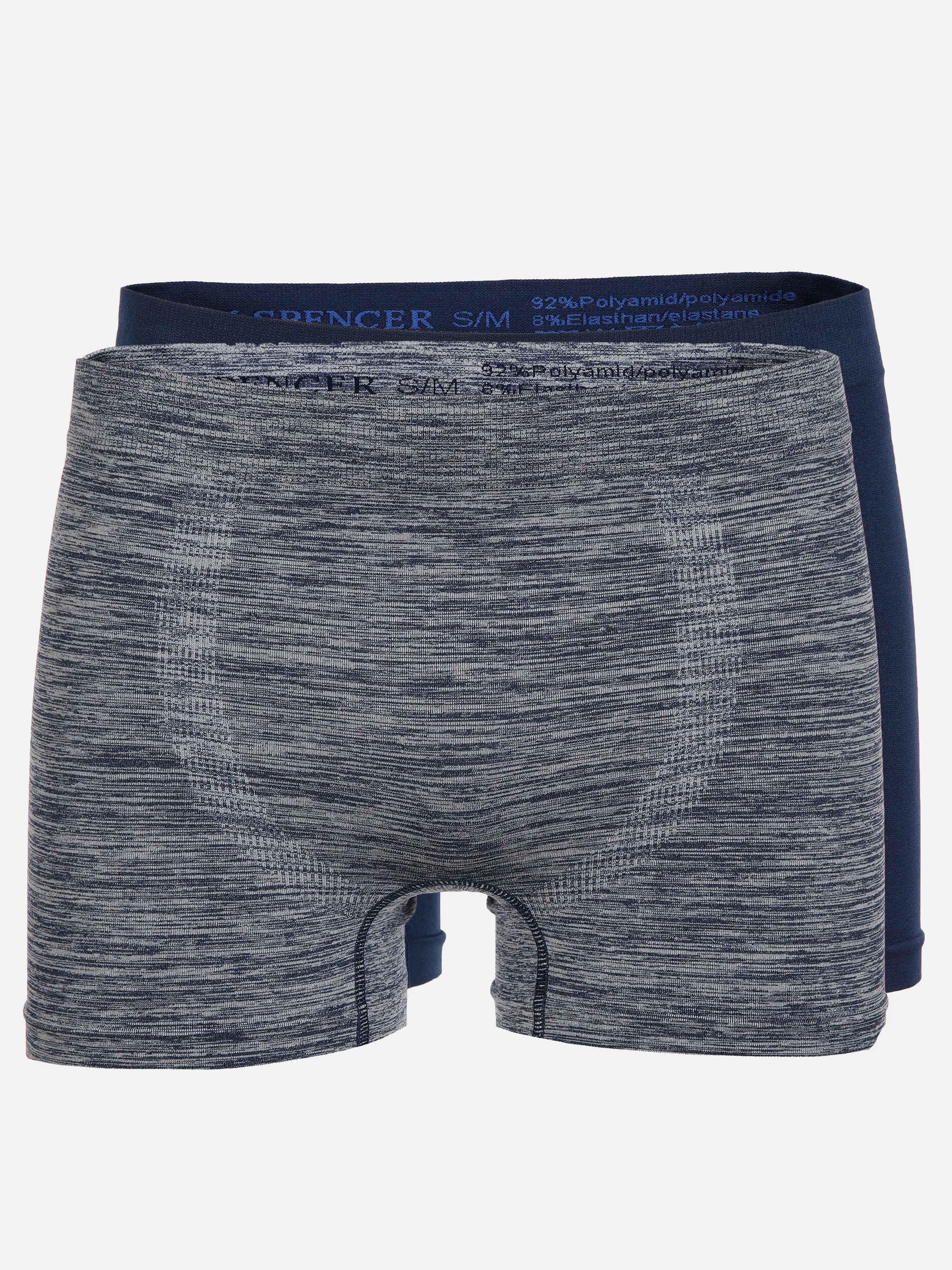 Jim Spencer He. Pants Seamless 2er Pack Blau 891604 NAVY/MEL 1 Jim Spencer He. Pants Seamless 2er Pack Blau 891604 NAVY/MEL 1