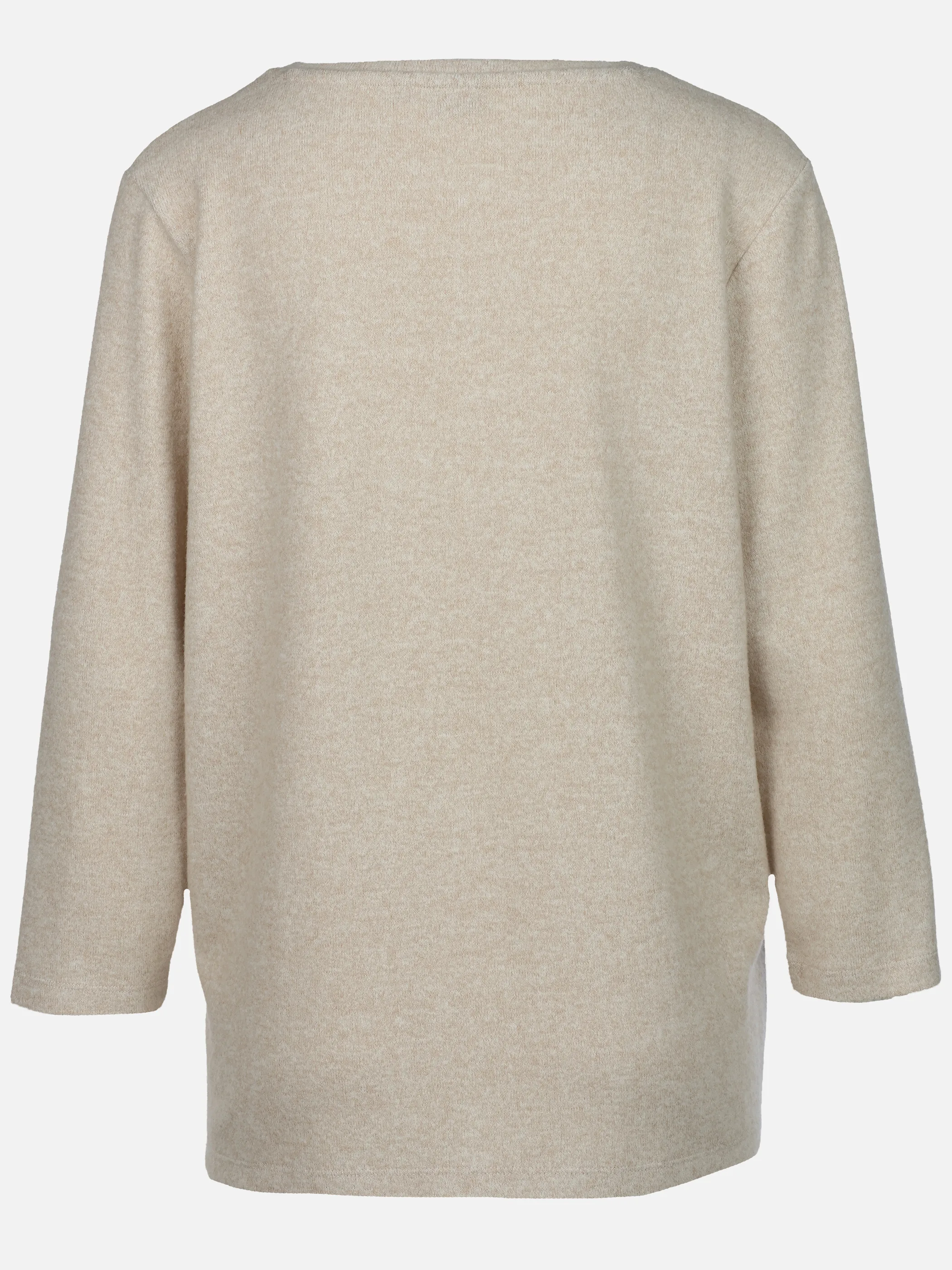 Sure Da. Flausch shirt m. Print u. Straß Beige 932463 BEERE MEL 2