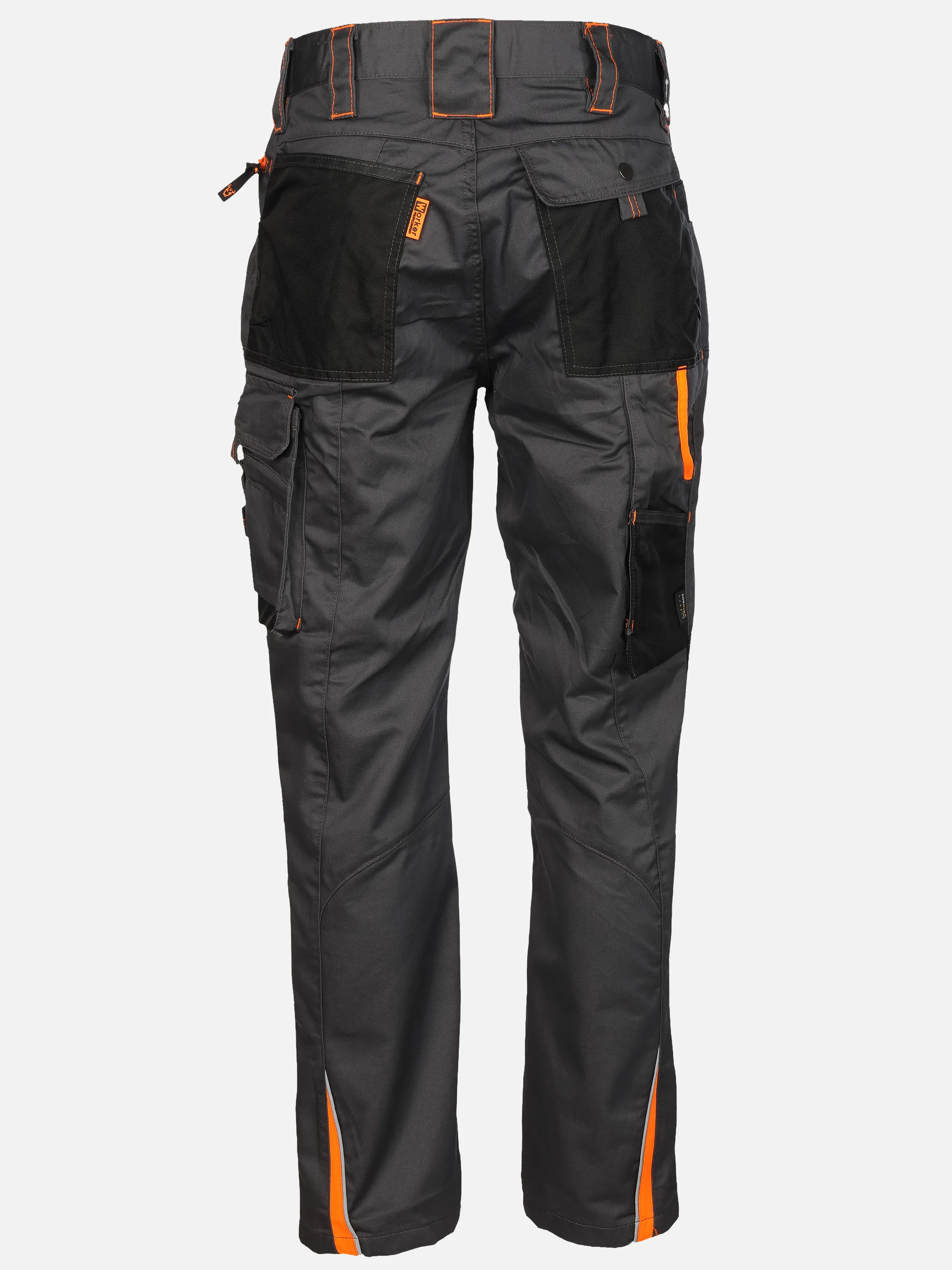 Worker He. Arbeitshose Neon Grau 929610 AN N ORANG 2