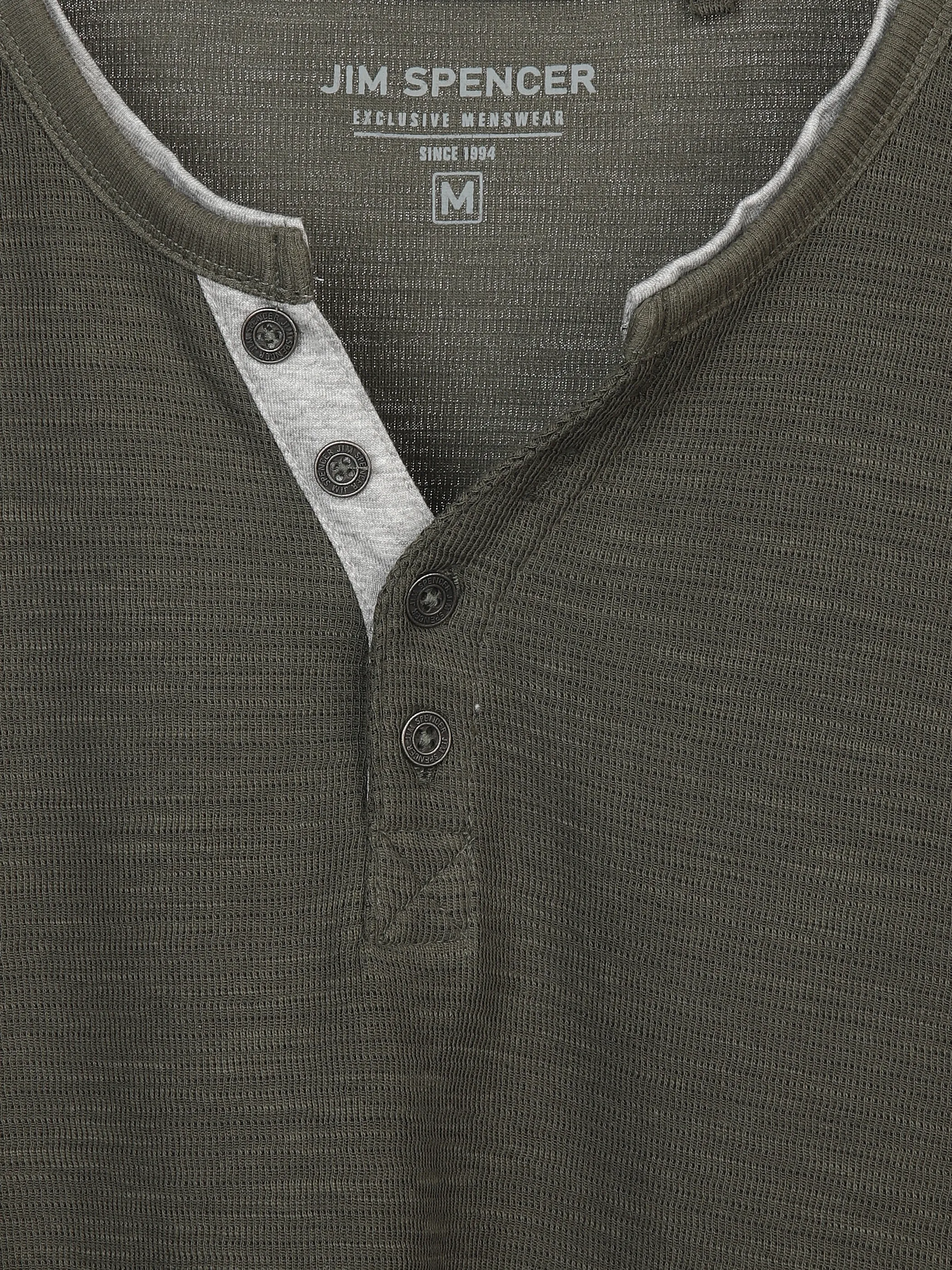 Jim Spencer He. Henleyshirt 1/1 Arm space Oliv 898399 OLIVE 3 Jim Spencer He. Henleyshirt 1/1 Arm space Oliv 898399 OLIVE 3