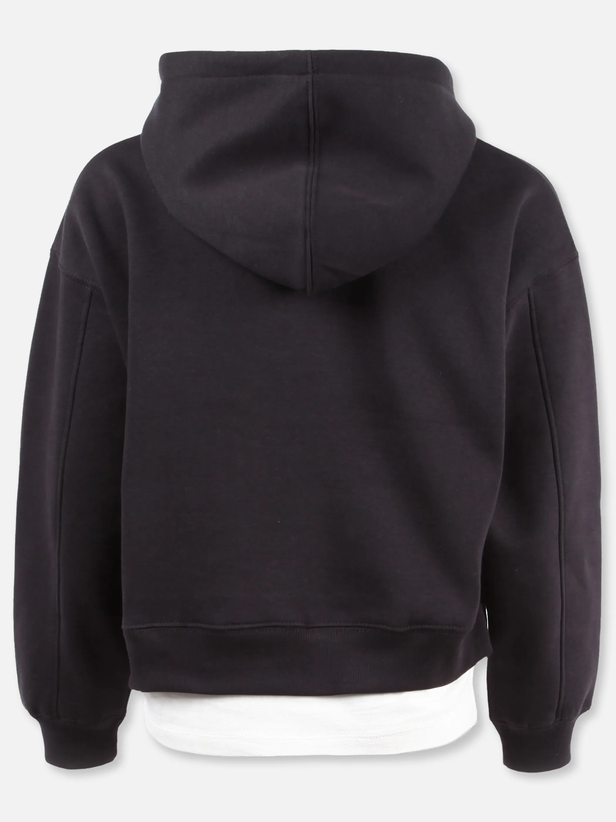 One Way JM Sweatshirt schwarz mit weißem Schriftzug Schwarz 930124 PHANTOM 2