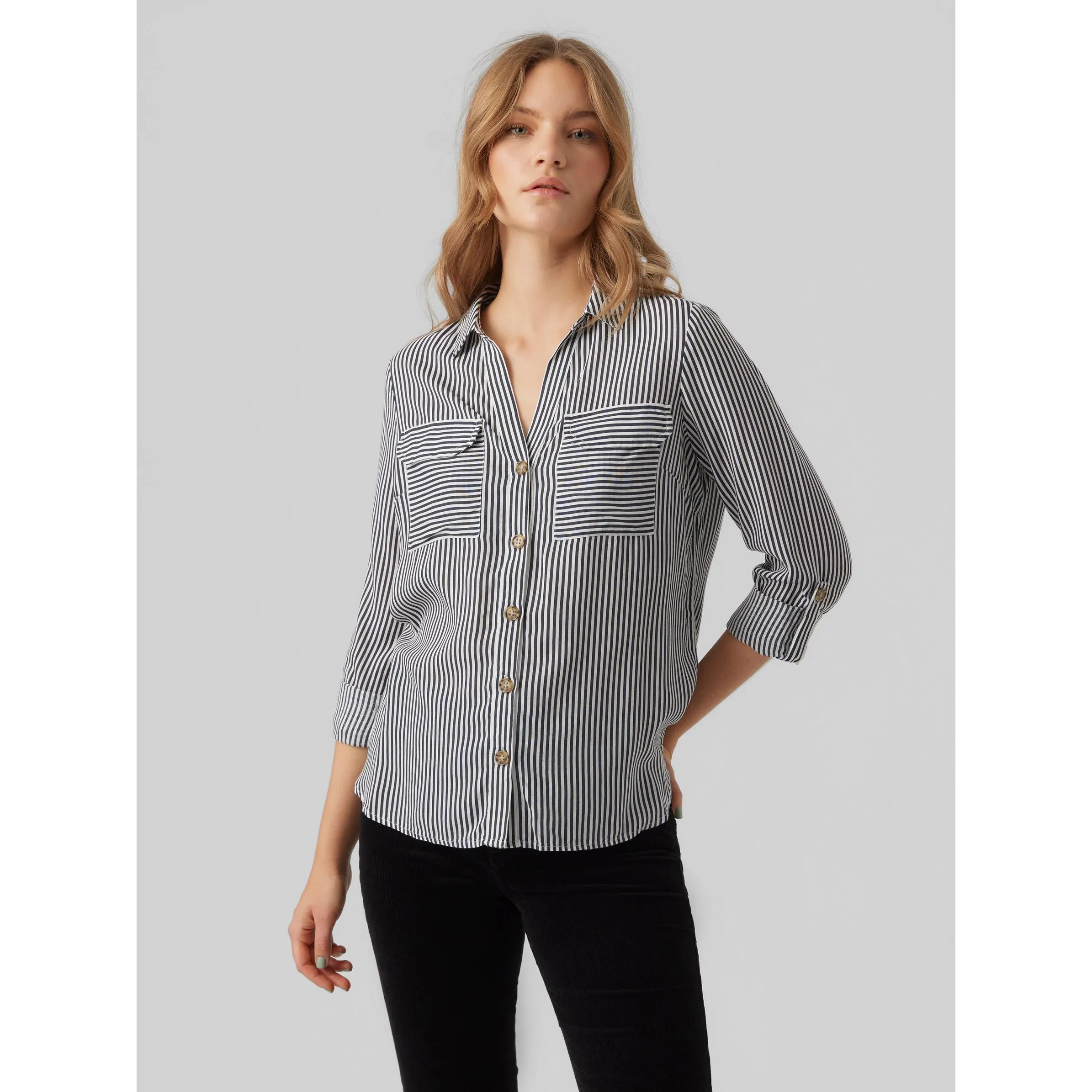 Vero Moda 10275283 VMBUMPY L/S SHIRT NEW Schwarz 866195 175598009 5 Vero Moda 10275283 VMBUMPY L/S SHIRT NEW Schwarz 866195 175598009 5
