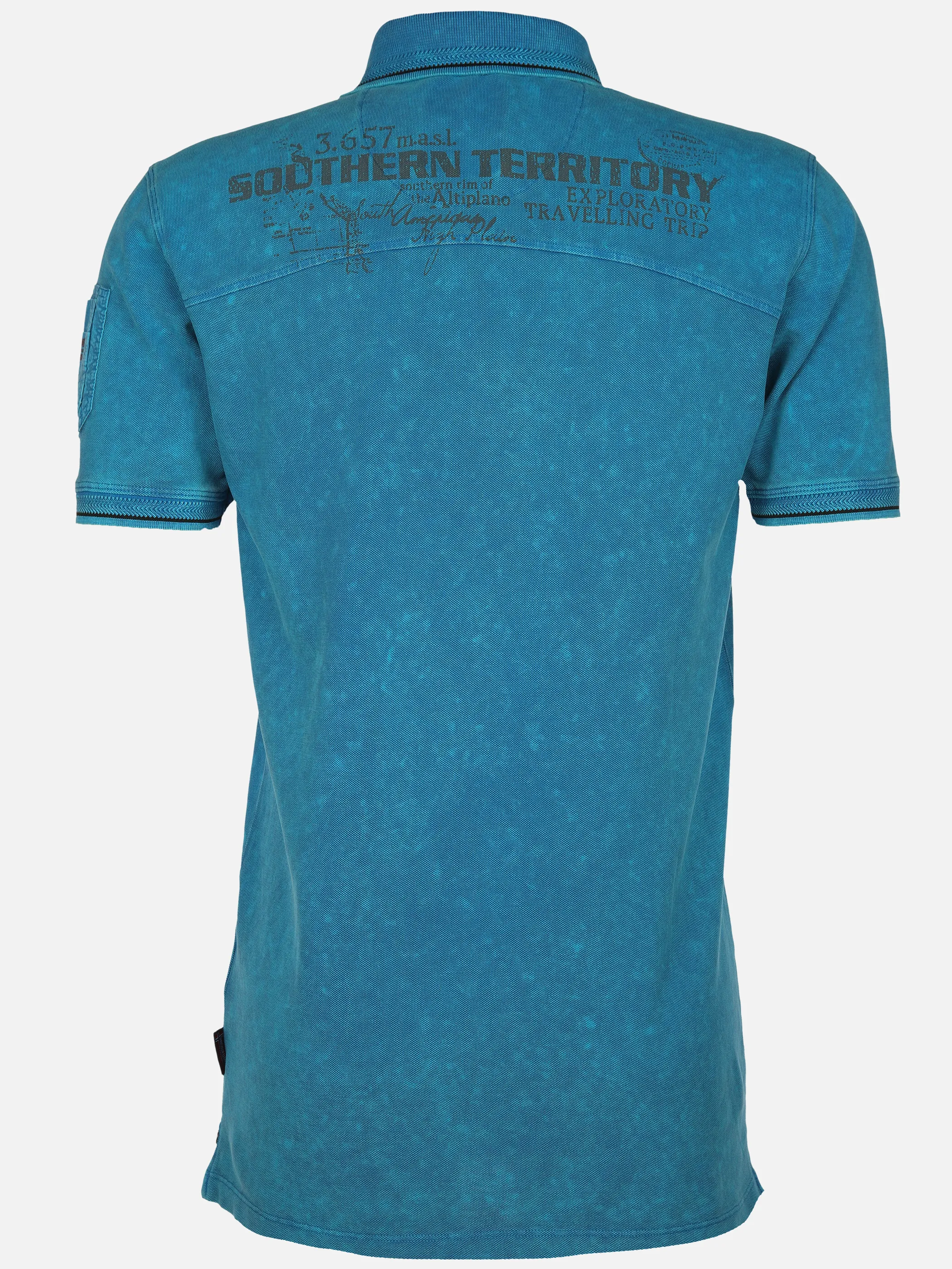 Southern Territory He. Poloshirt 1/2 Arm washer Blau 905099 OCEAN 2
