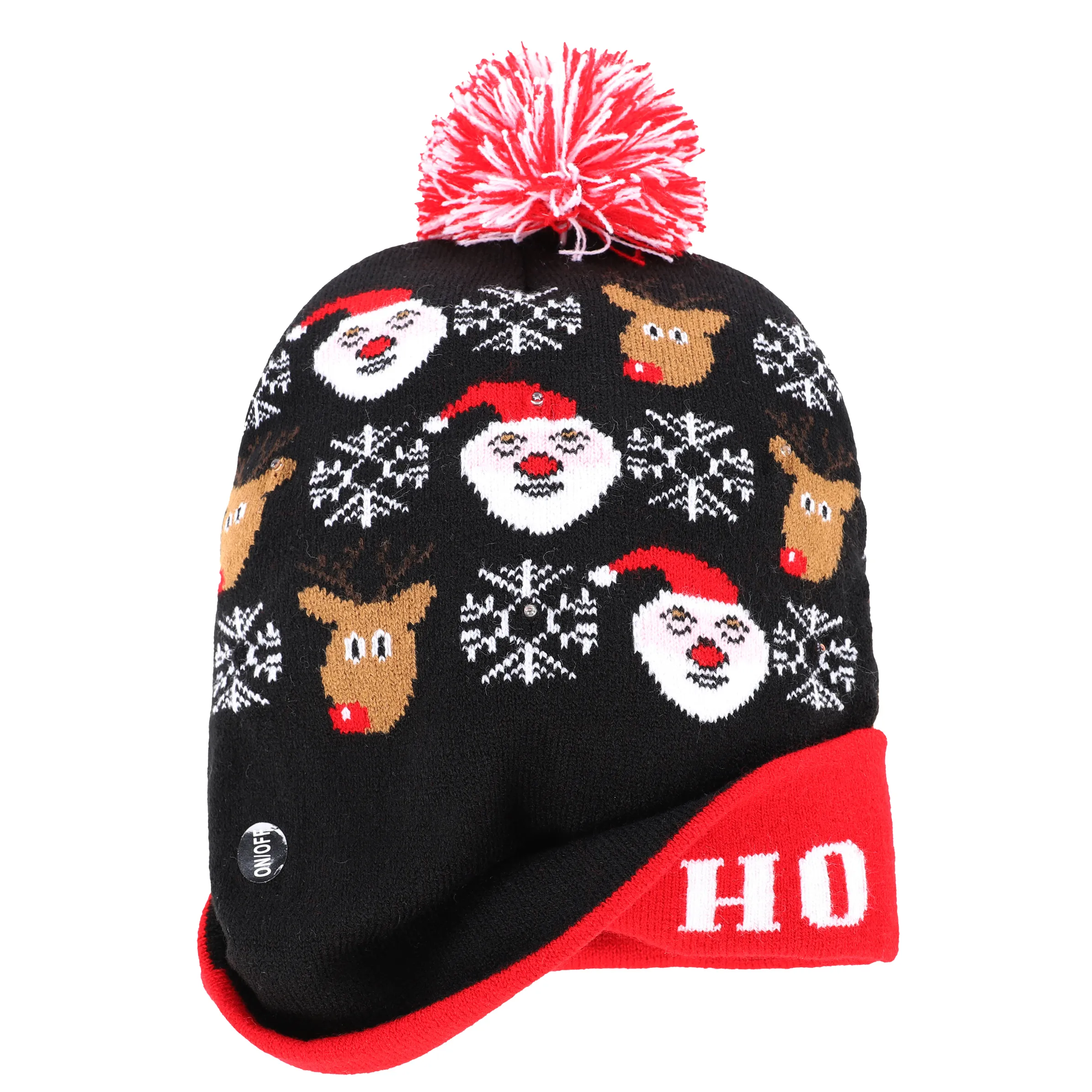 Stop + Go JU Mütze HOHOHO in navy mit Bommel Blau 881518 NAVY 2