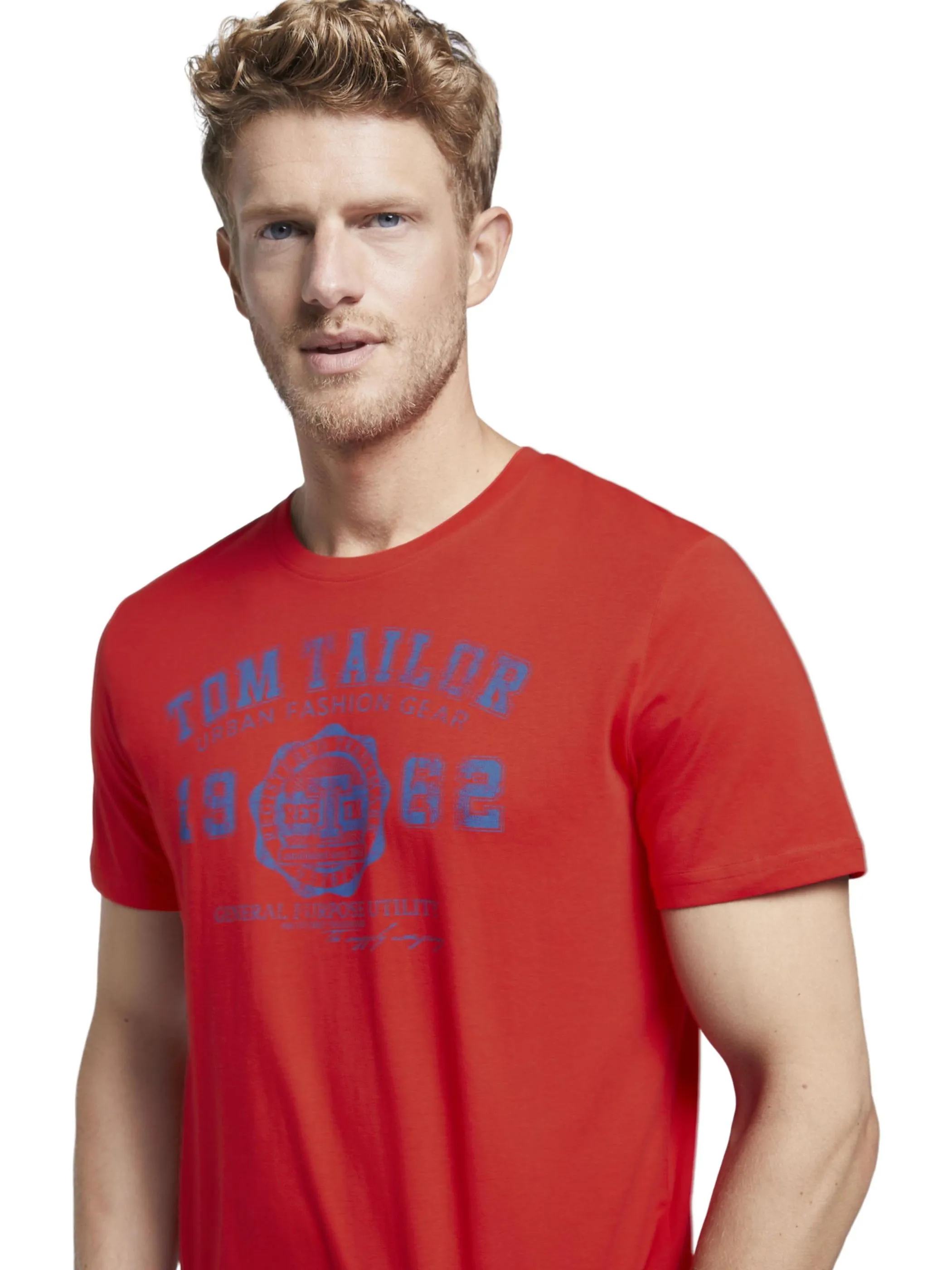 Tom Tailor 1008637 NOS logo tee "BASIC" Rot 807617 12880 3