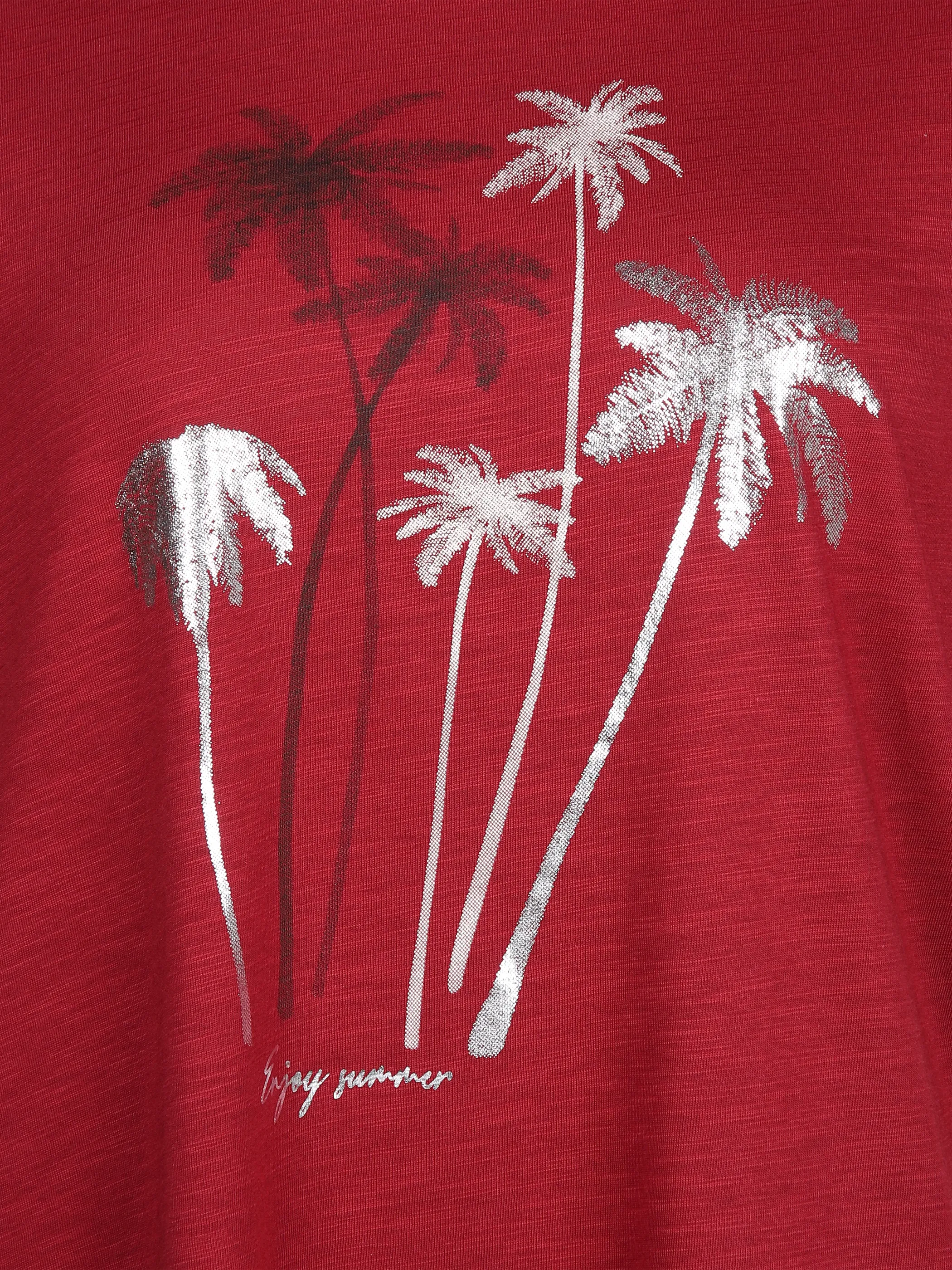 Sonja Blank Da-gr.Gr. T-Shirt m. Druck Rot 890220 BAROLO 3 Sonja Blank Da-gr.Gr. T-Shirt m. Druck Rot 890220 BAROLO 3