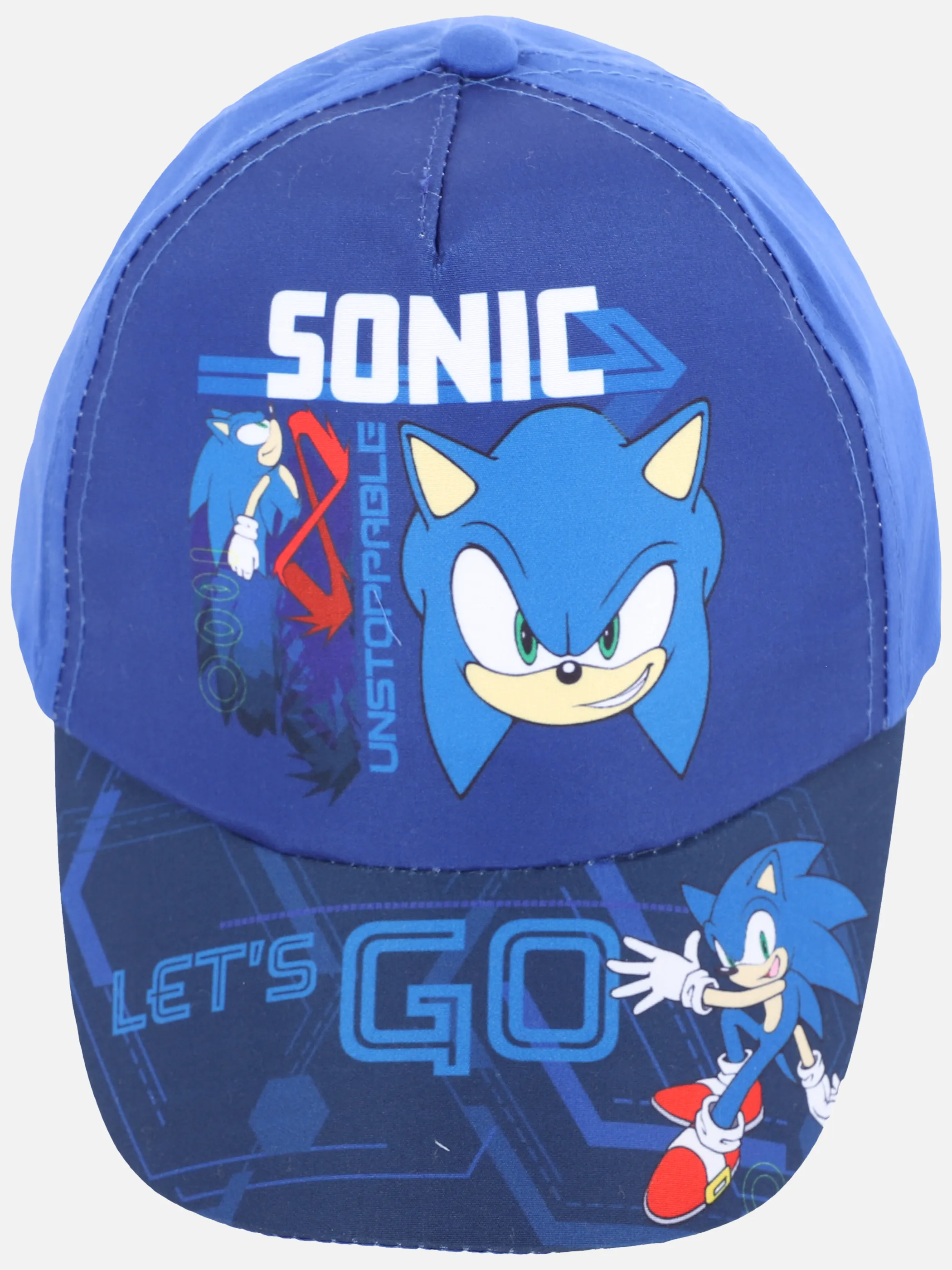 Sonic KJ Cap mit Sonicdruck in marine und blau Blau 892561 BLAU 1 Sonic KJ Cap mit Sonicdruck in marine und blau Blau 892561 BLAU 1