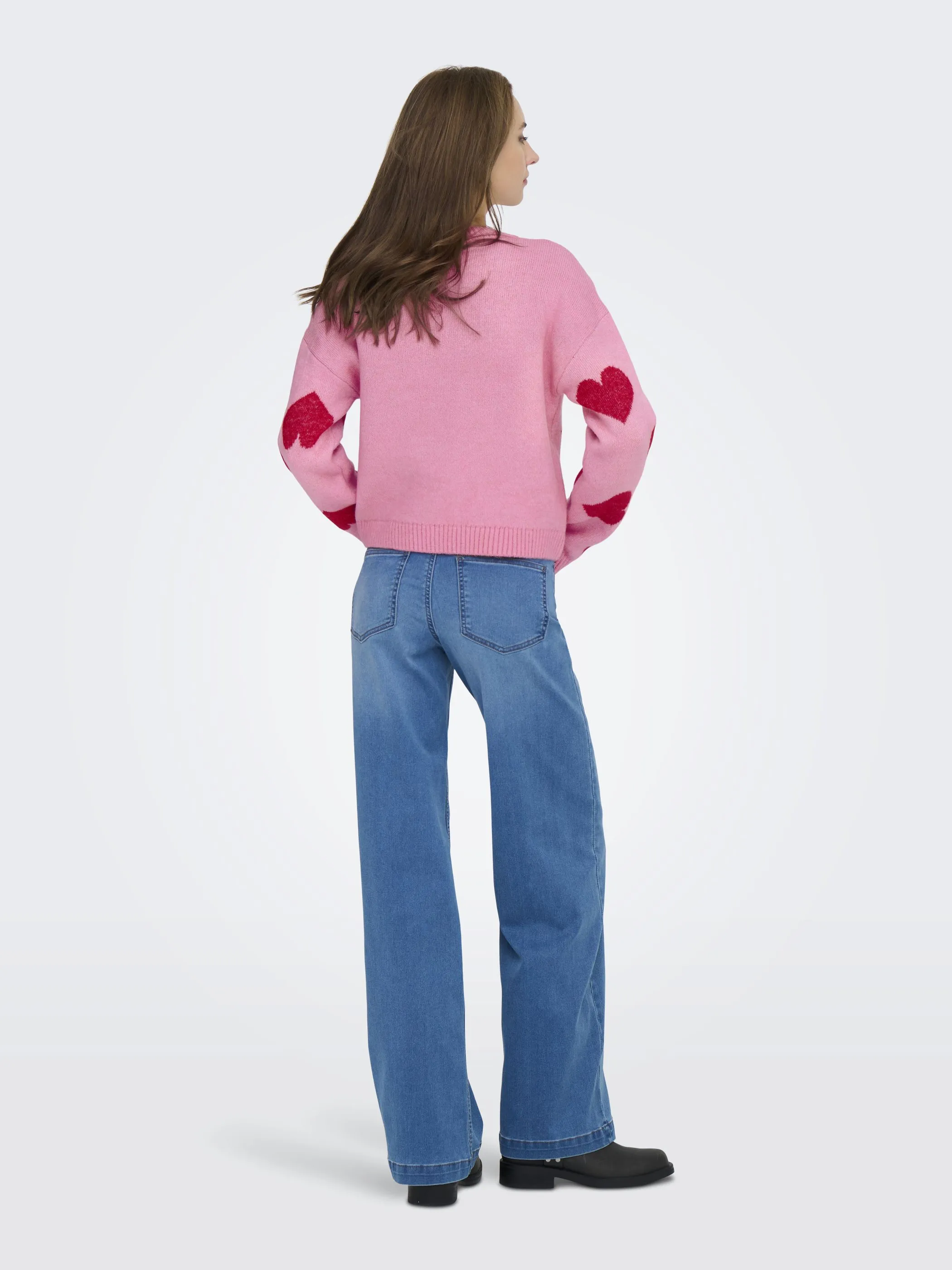 Only 15359168 ONLHAPPIE LS PULLOVER Rosa 920969 284475007 2