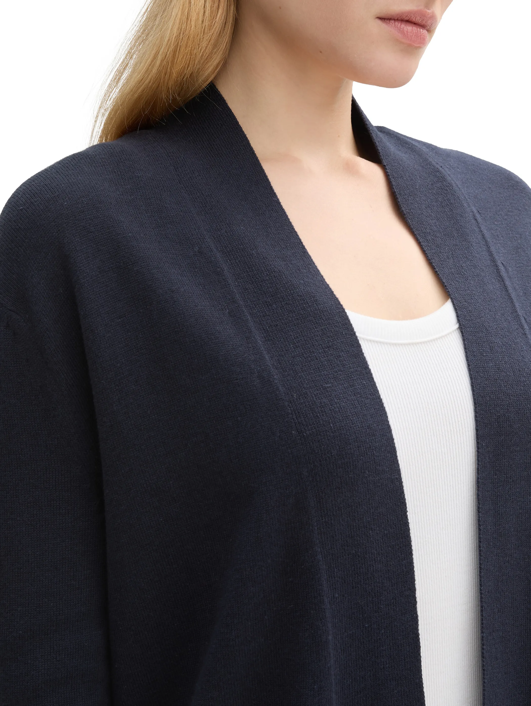 Tom Tailor 1045825 knit basic open cardigan Blau 903067 10668 4