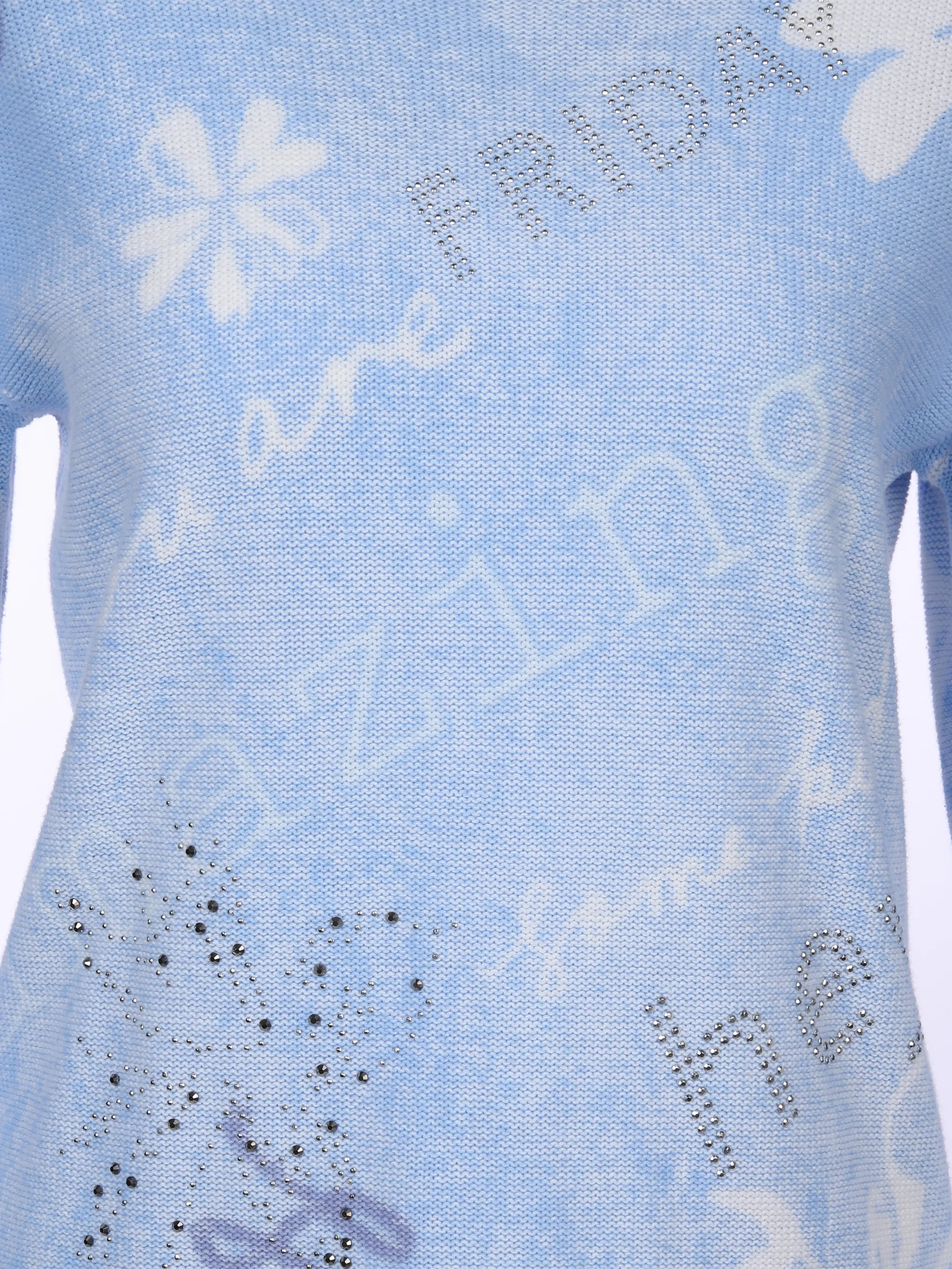 Sure Da-Pullover m. Printdetails Blau 867704 BLAU GEM. 3