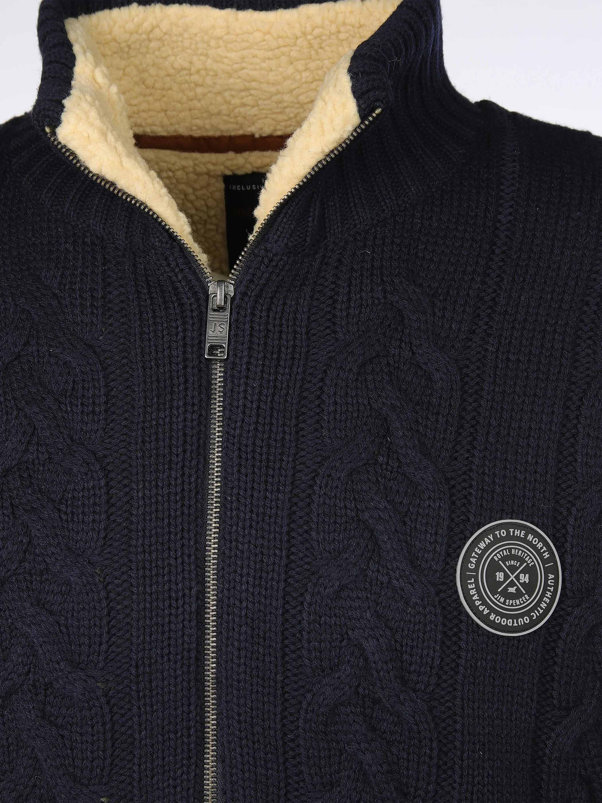 Jim Spencer He. Strickjacke wattiert Blau 918357 NAVY 3