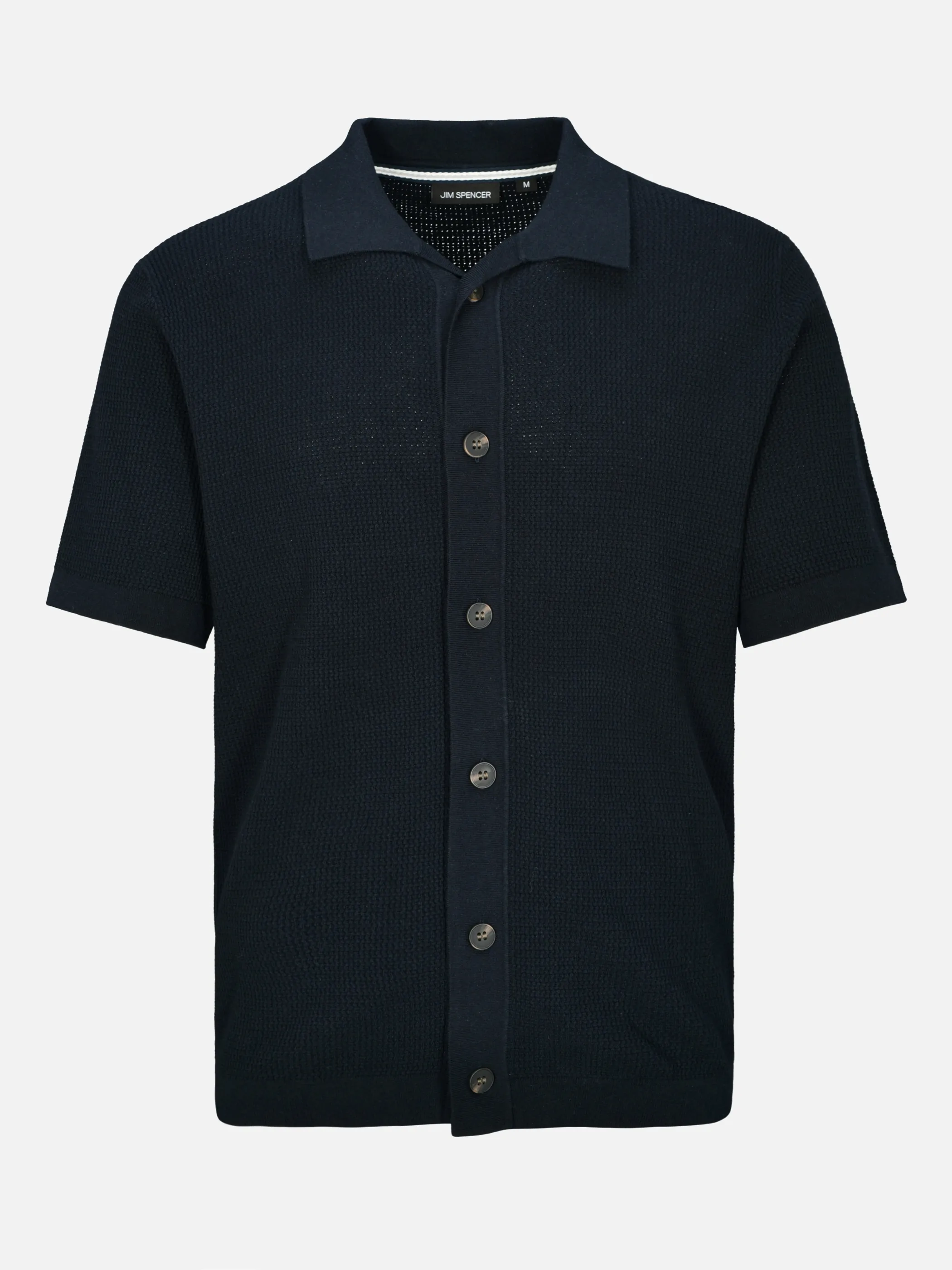 Jim Spencer He-Polo Strick Shirt 1/2 Arm Blau 925116 650 1