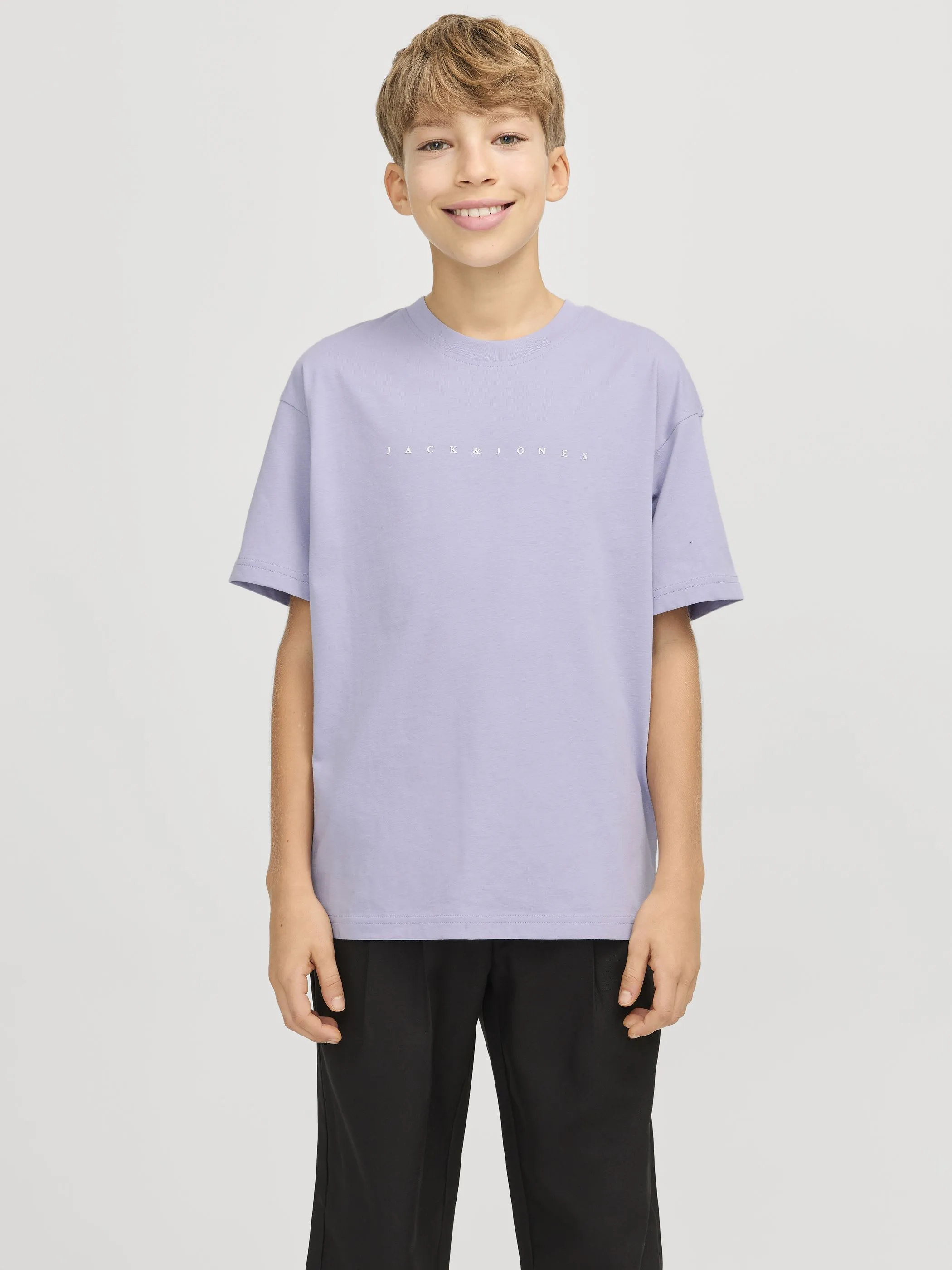 Jack&Jones Junior 12237435 JJESTAR JJ TEE SS NOO Lila 879589 177004 2
