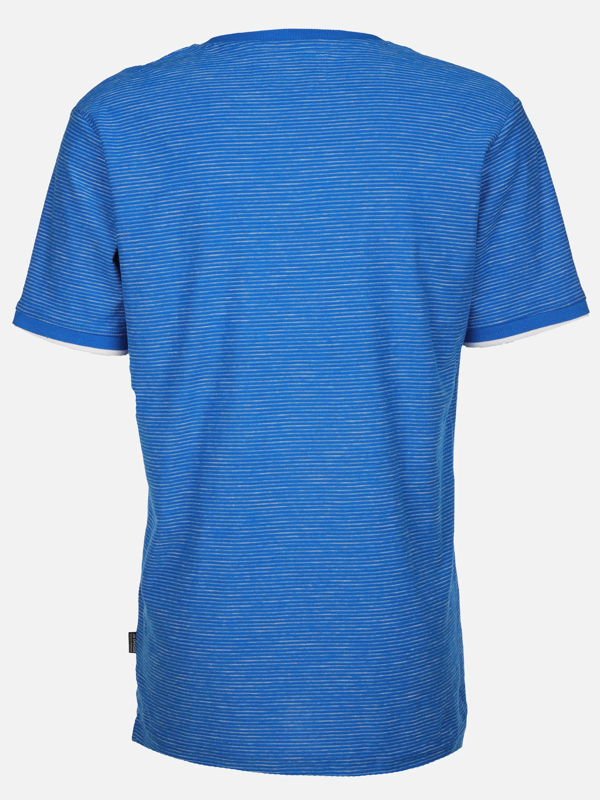 Jim Spencer He. Henleyshirt 1/2 Arm grindle Blau 910917 BLUE 2