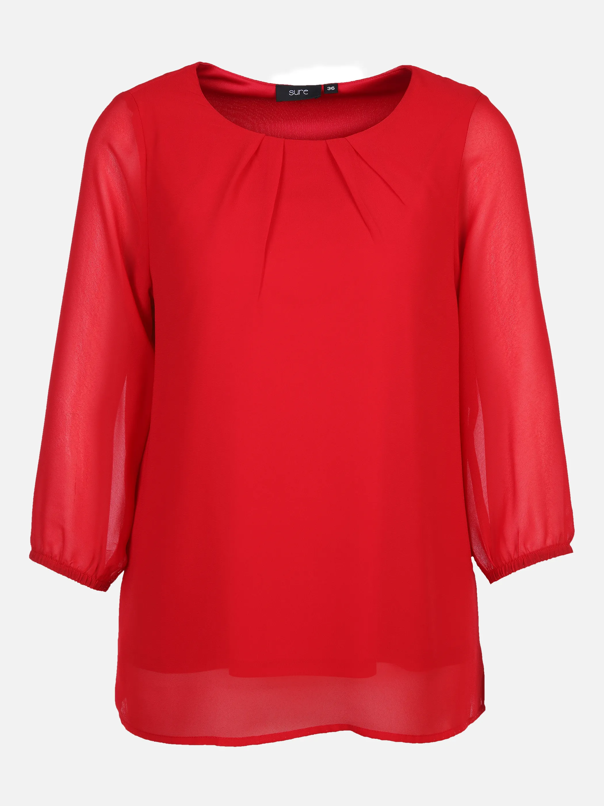 Sure Da-Bluse m. 3/4 Arm Rot 870864 ROT 1