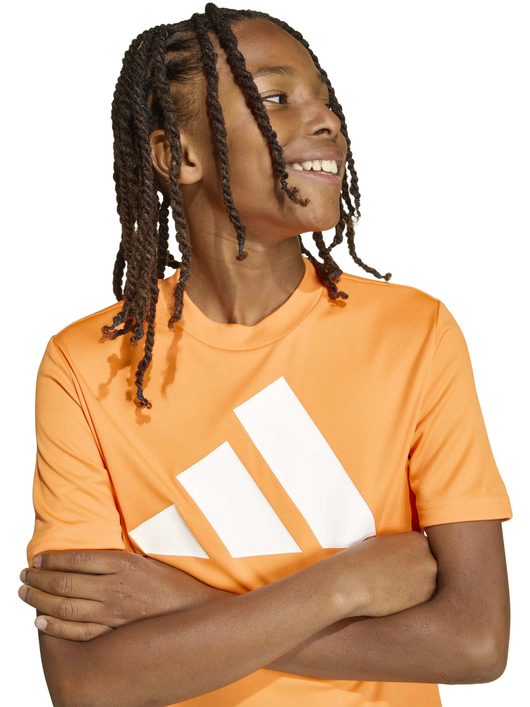 Adidas KB6808 TB-T-Shirt TRAIN ESS BL Orange 923747 000 3