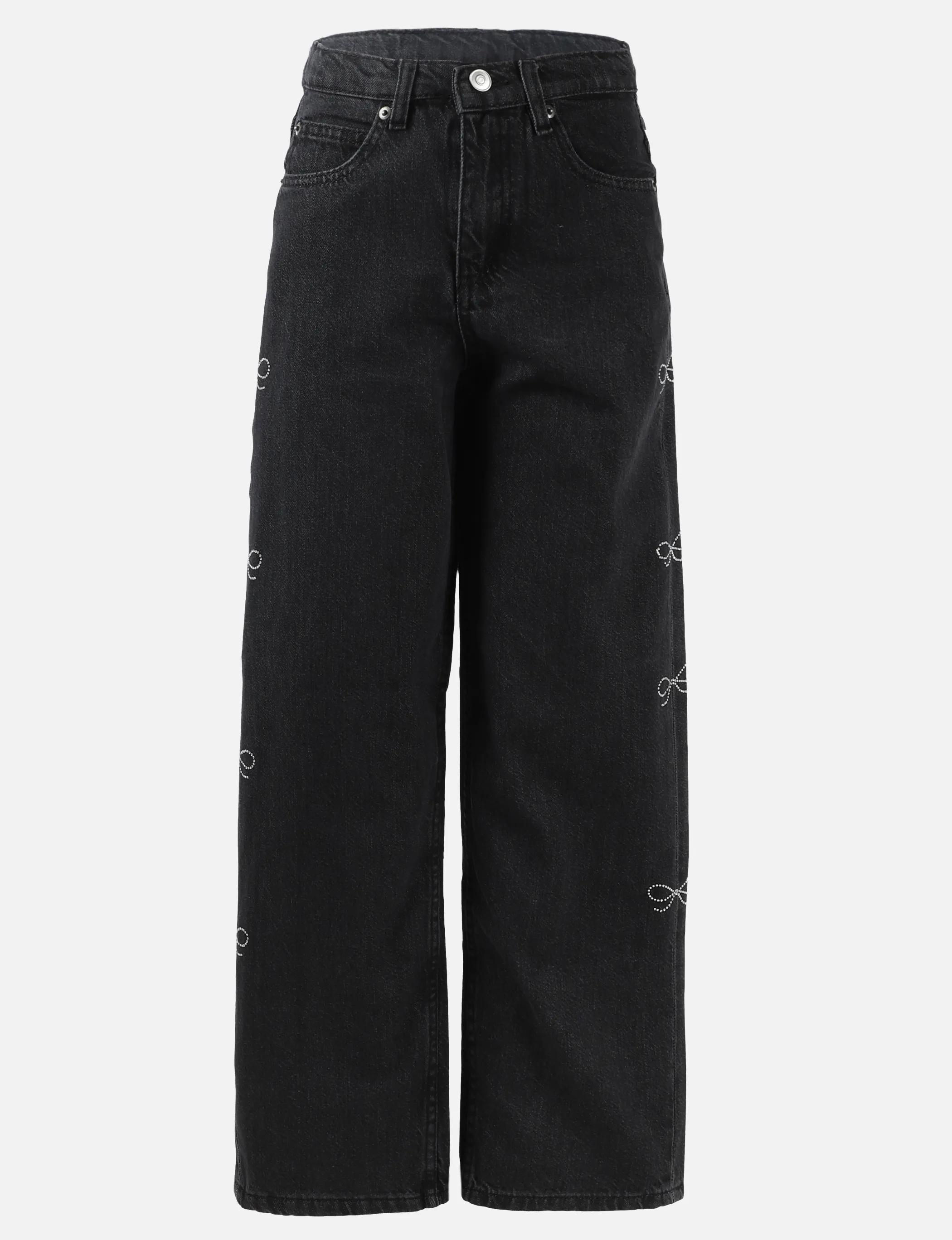 One Way JM Jeans grau mit glitzer schleifen Seitlich Grau 930131 GRAU 1