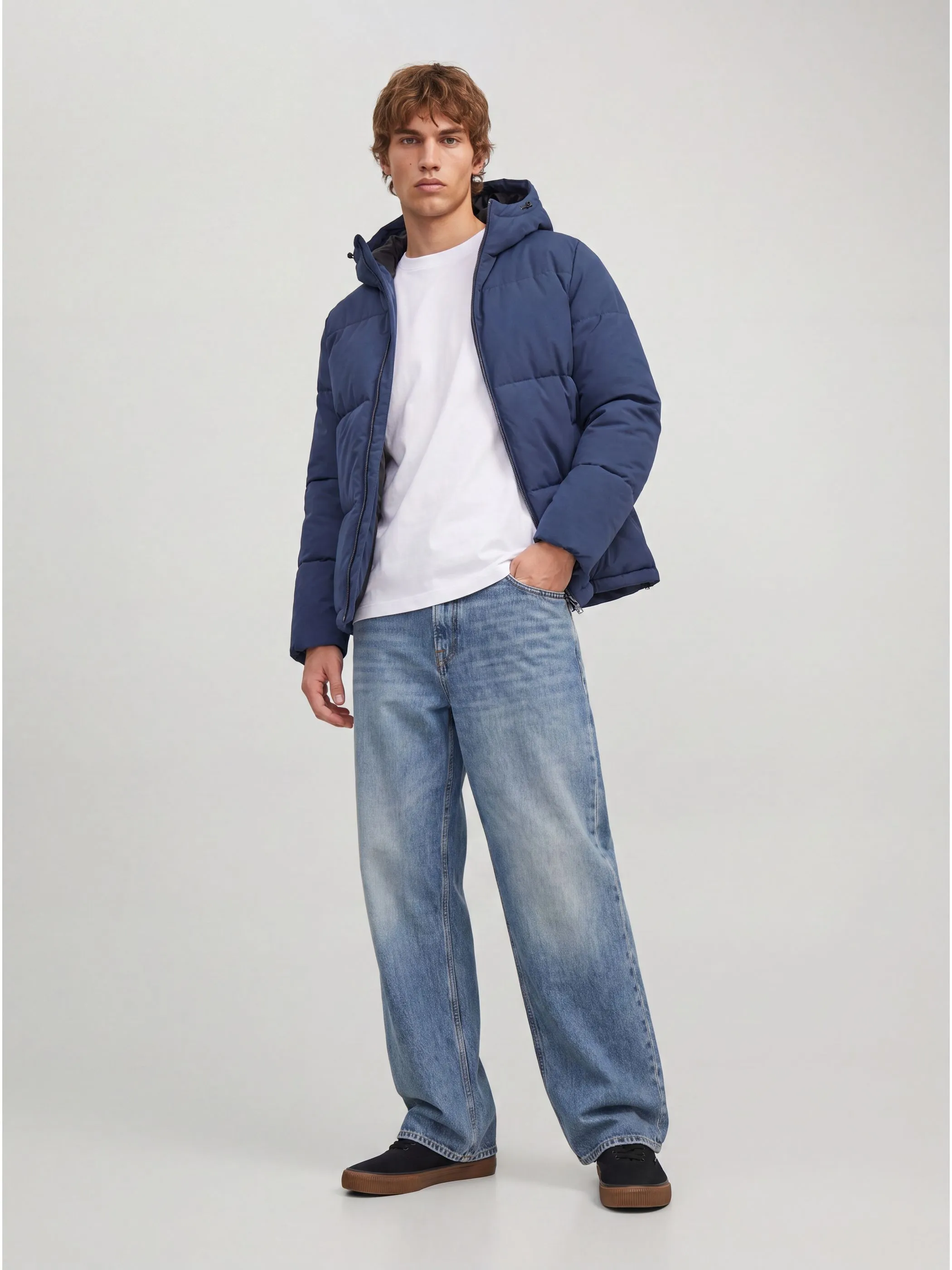 Jack Jones 12303930 JJGALAXY PUFFER JACKE Blau 930733 175917 3