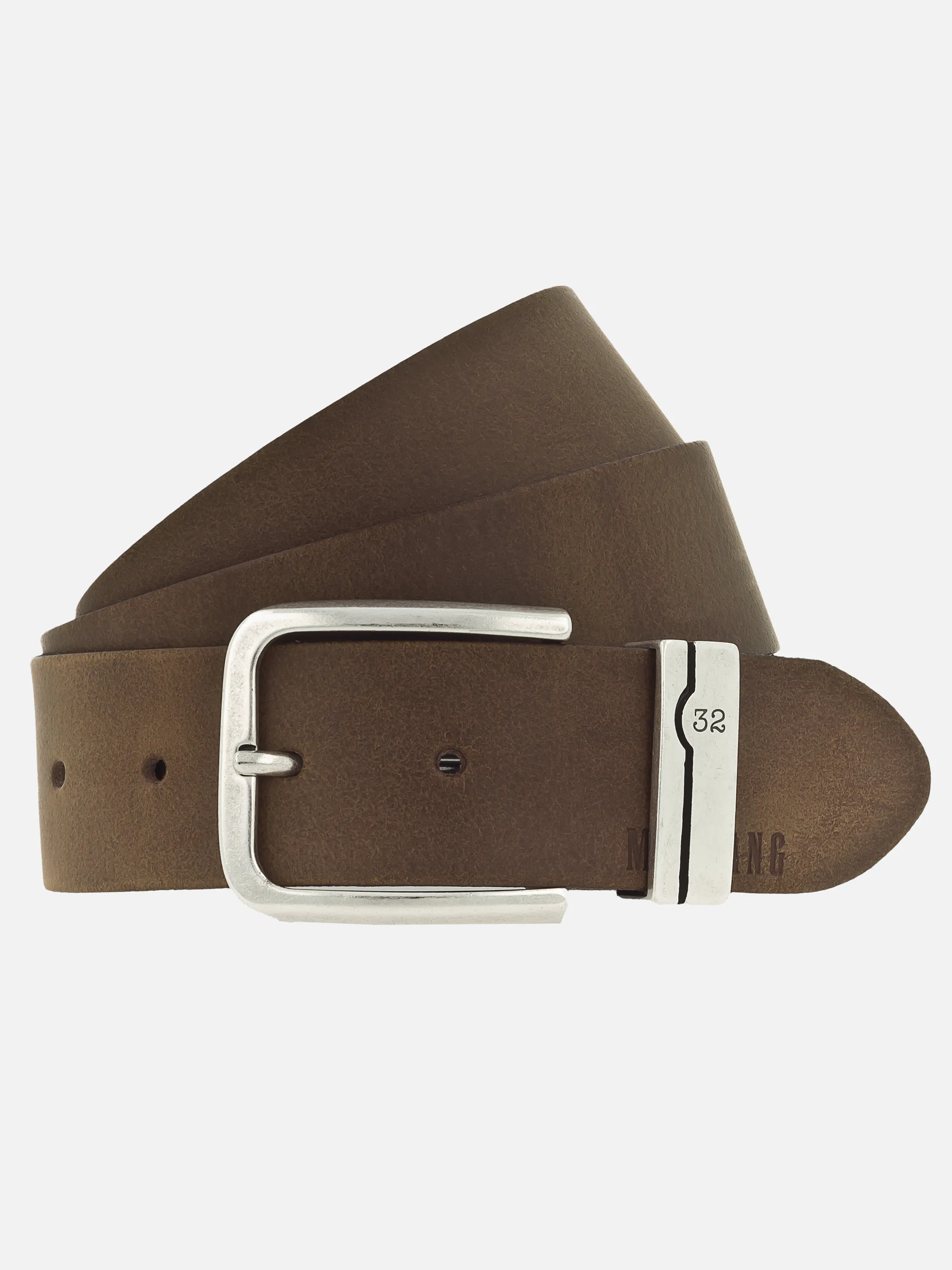 Mustang MG2031L14 40 mm Ledergürtel Q. Beige 885646 0660 1