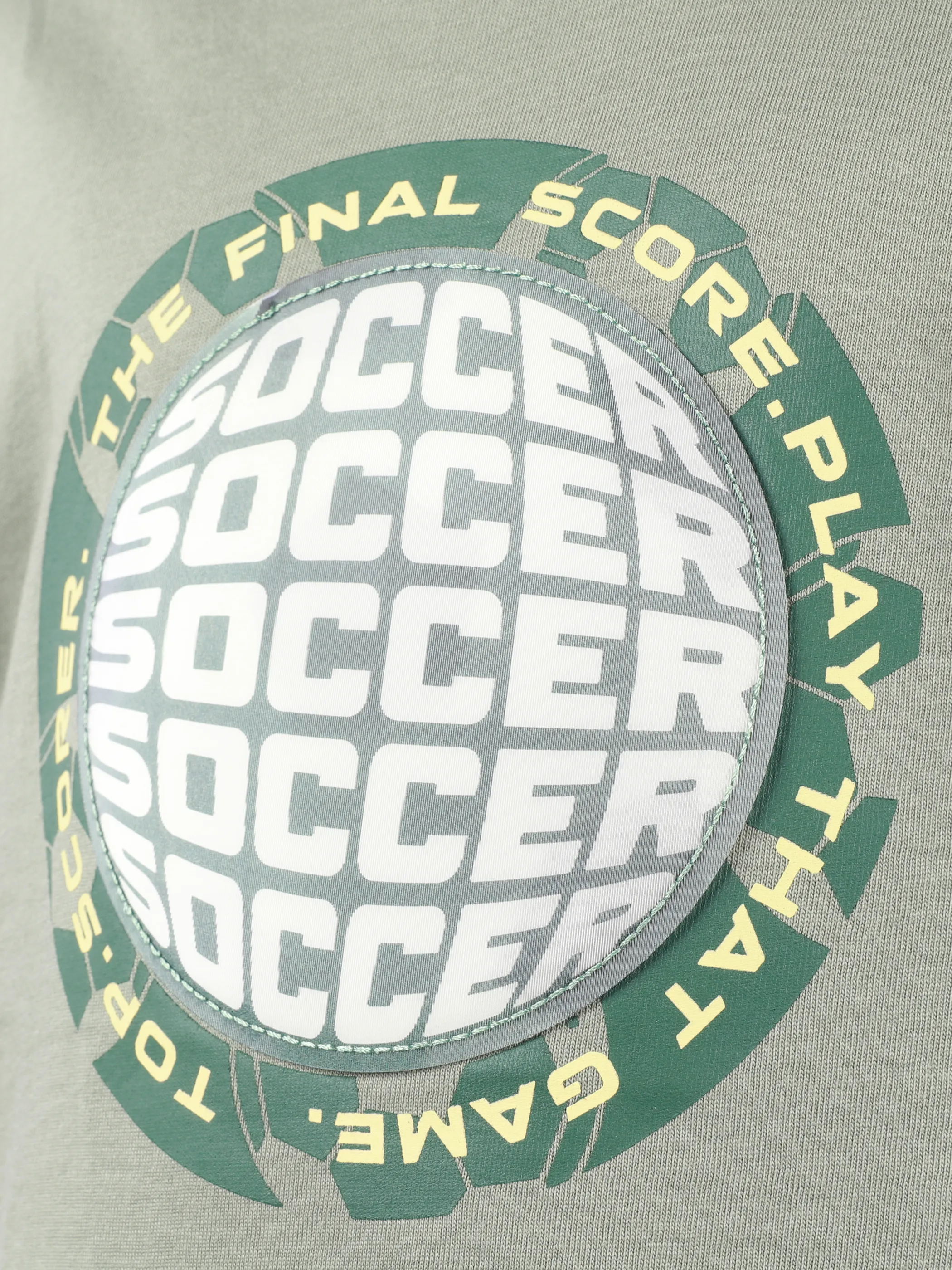 One Way KJ T-Shirt in Grün mit Fußball Motiv Grün 924977 GRÜN 4