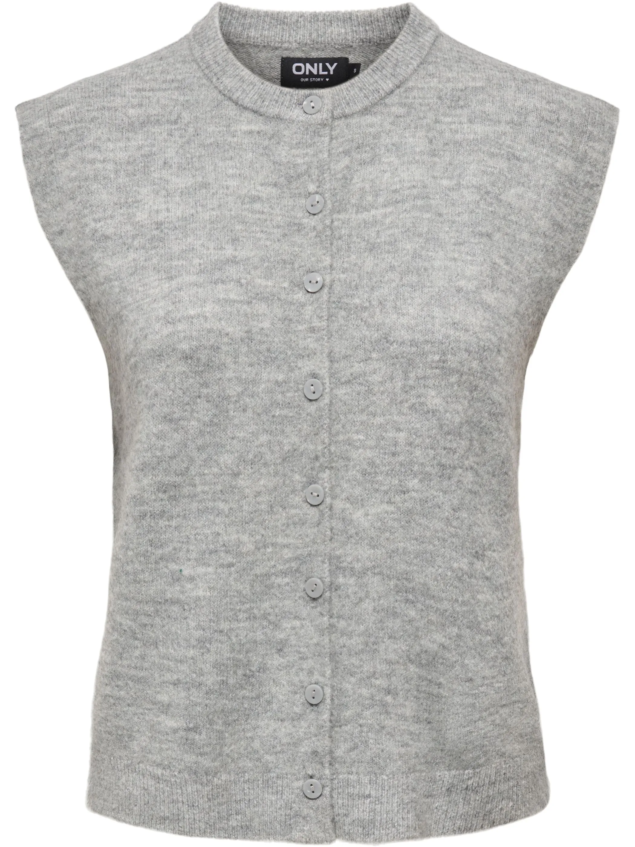 Only 15381355 ONLSIMONI VEST KNT NO Grau 928672 179075 5