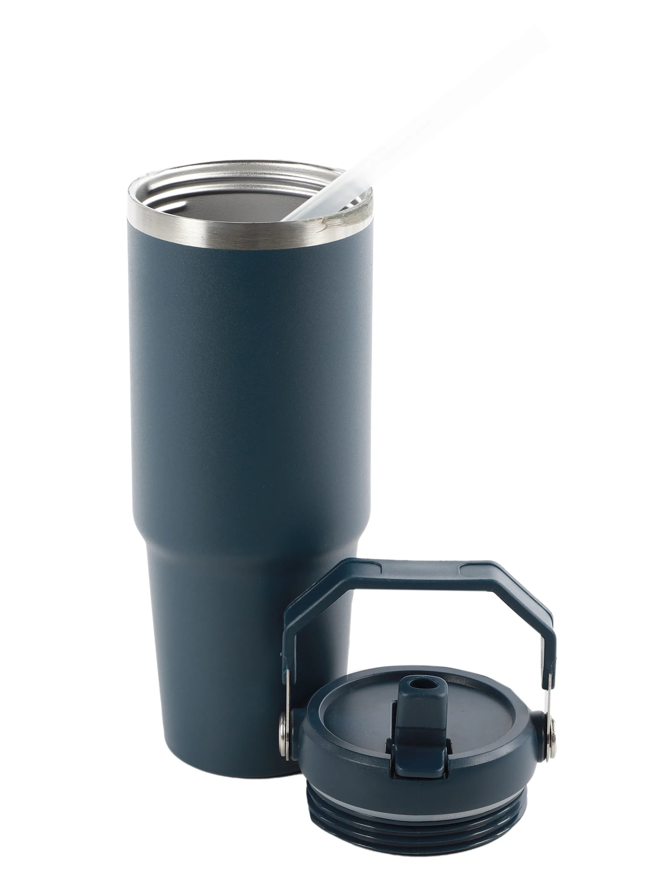 Dream House Thermobecher inkl Flip Strohha Blau 915836 BLAU 2
